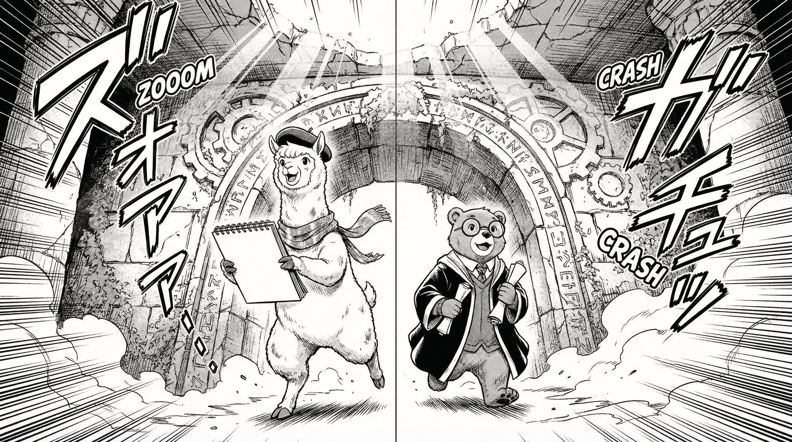 Manga IP Storyboard: Leo & Max Classic Adventure (Layout 128)
