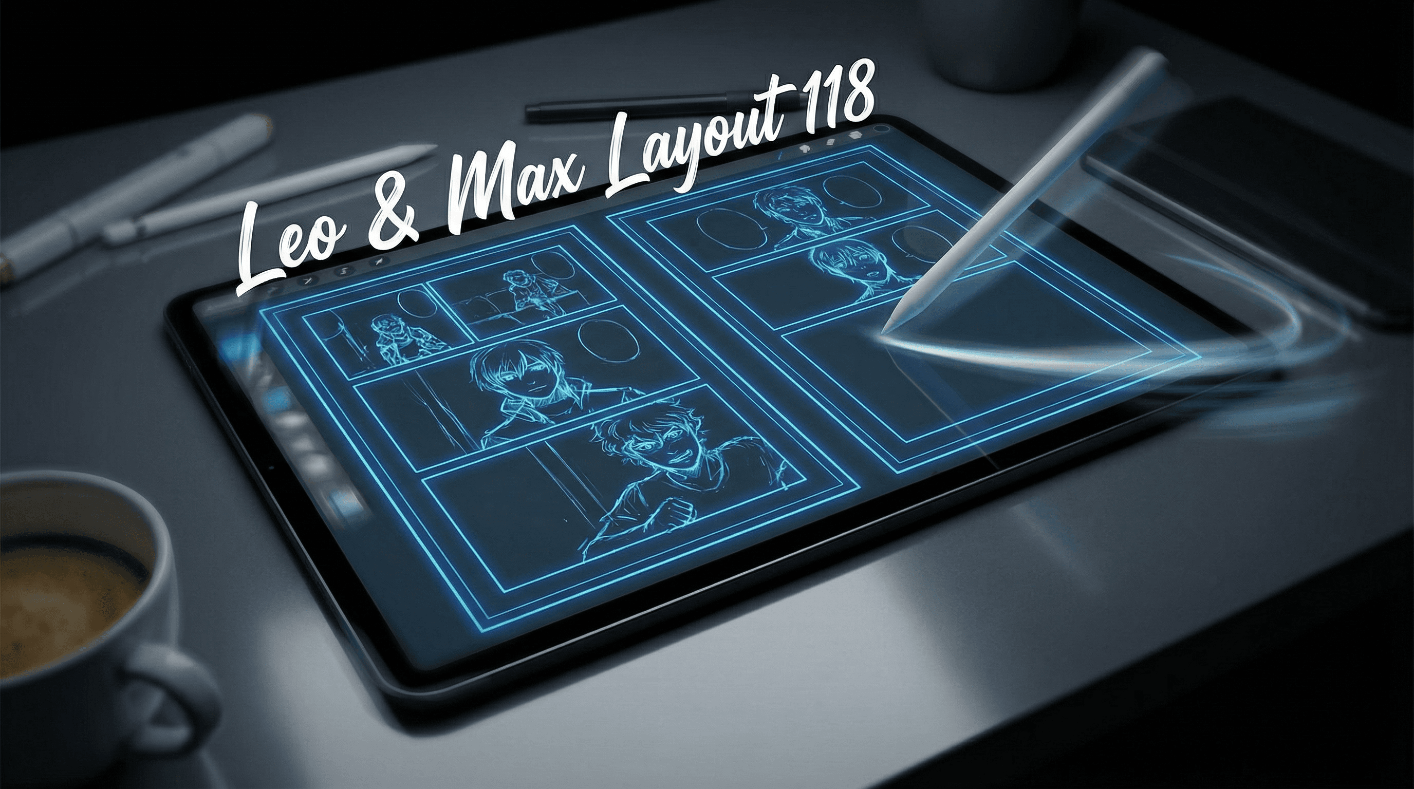 Manga IP Storyboard: Leo & Max Layout 118 (Japanese Manga · Full Color)