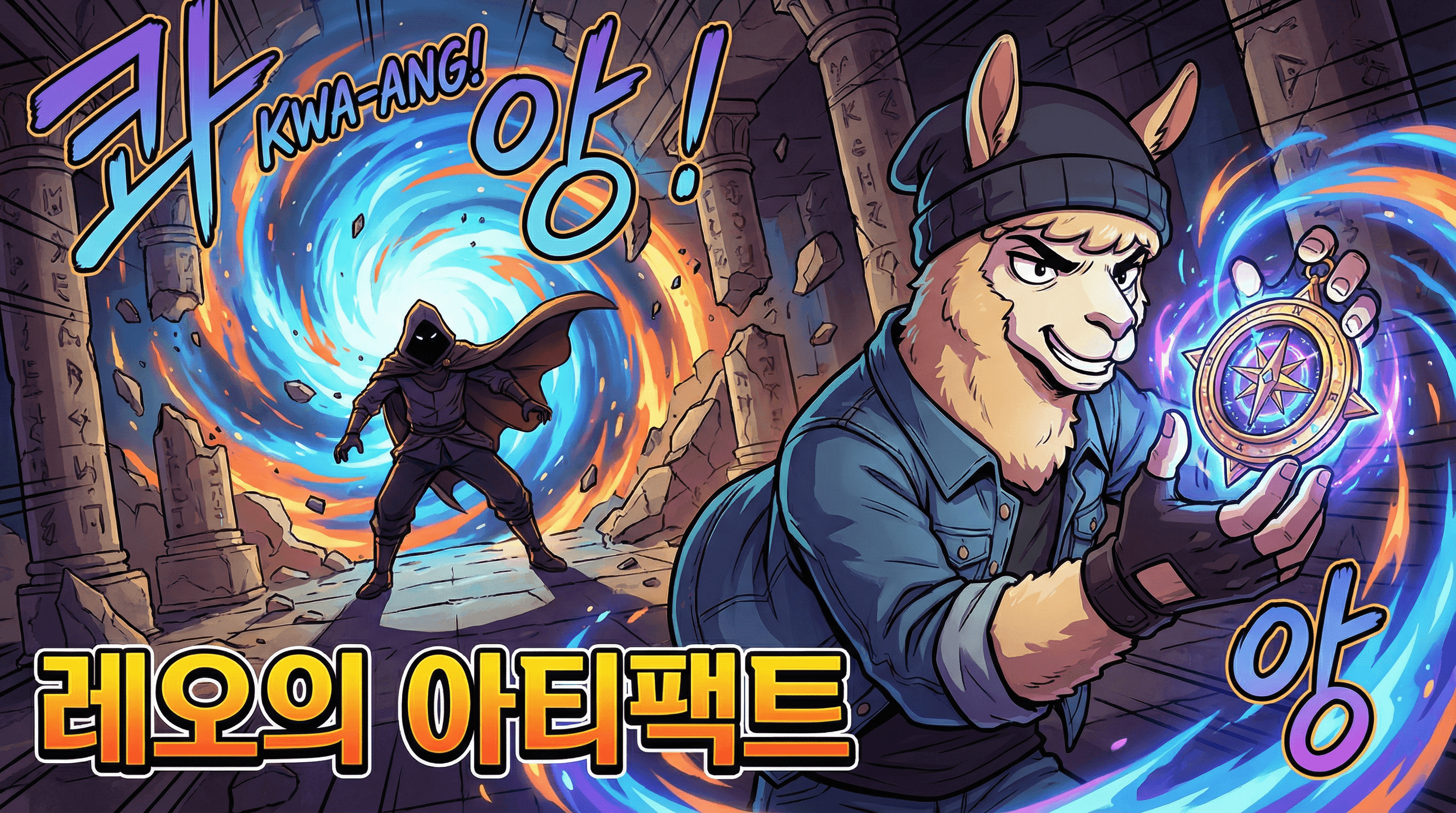 Manga IP Storyboard: Leo & Max Layout 124 (Korean Webtoon · Full Color)