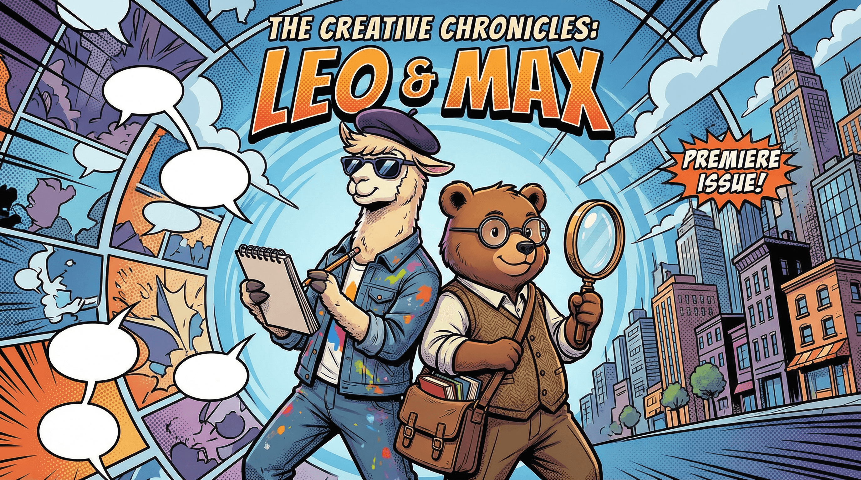 Manga IP Storyboard: Leo & Max Layout 134 (American Comic · Full Color)