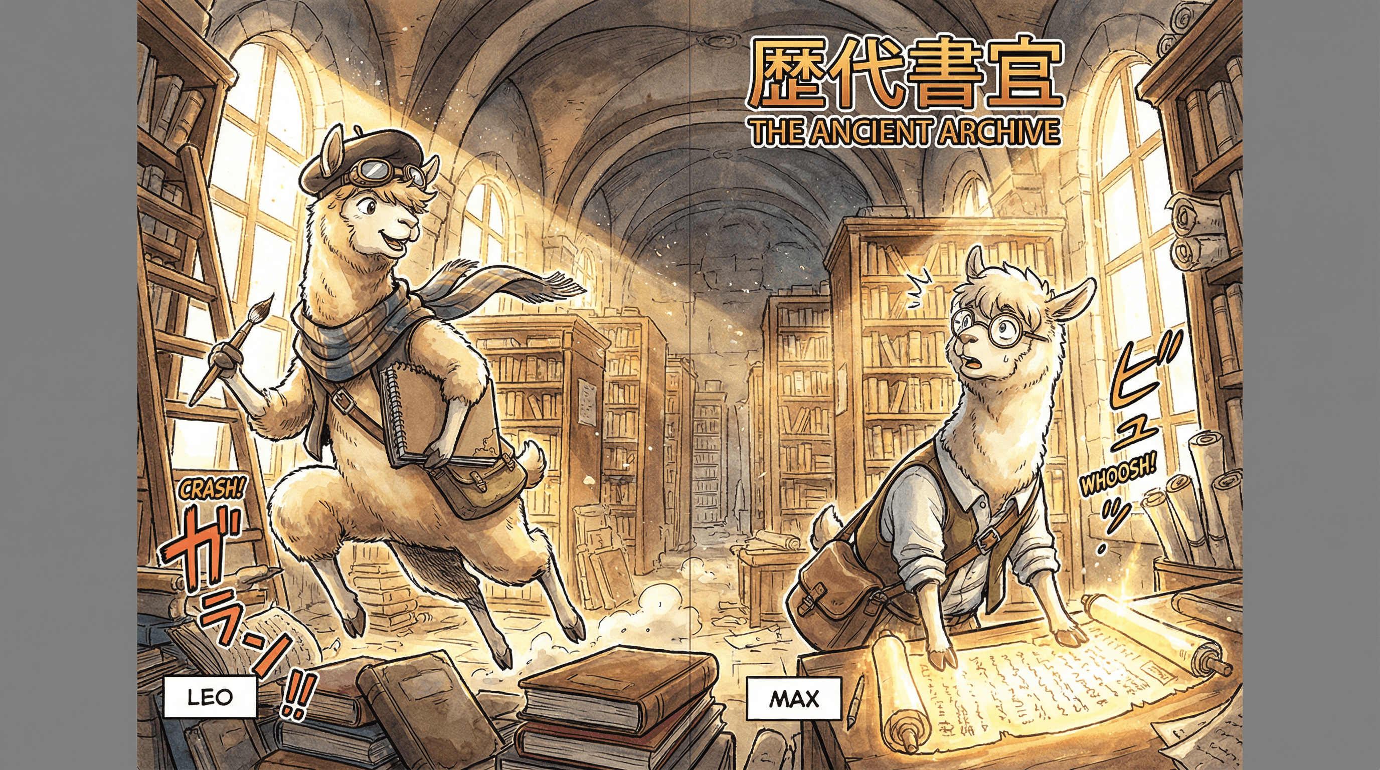 Manga IP Storyboard: Leo & Max Layout 138 (Japanese Manga · Full Color)