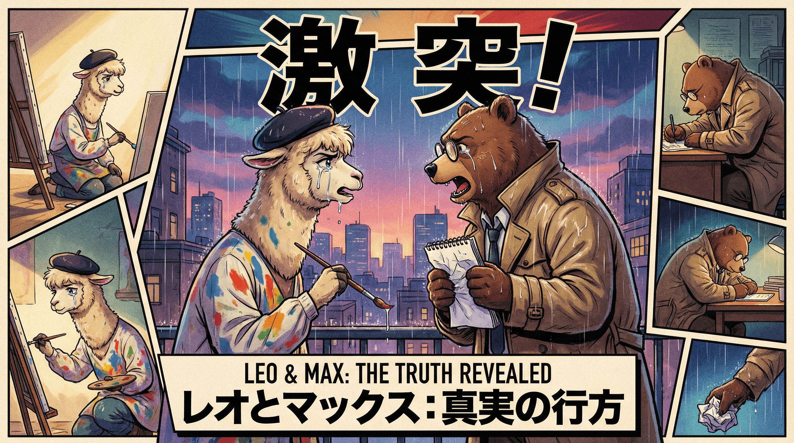 Manga IP Storyboard: Leo & Max Layout 141 (Japanese Manga · Full Color)