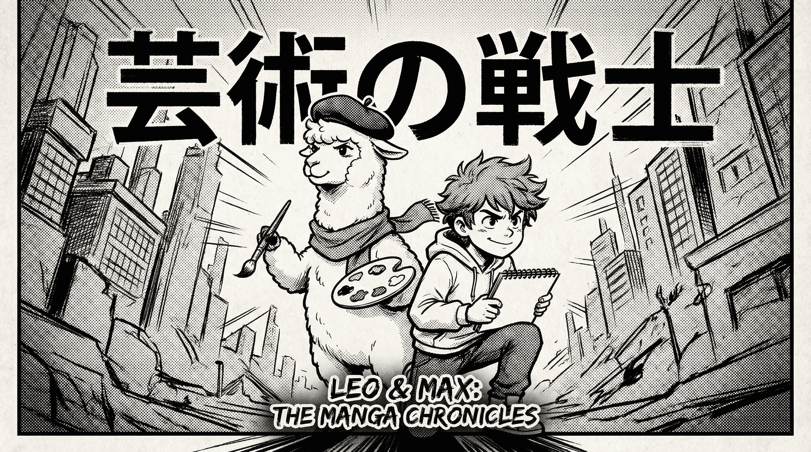 Manga IP Storyboard: Leo & Max Layout 149 (Japanese Manga · Black & White)