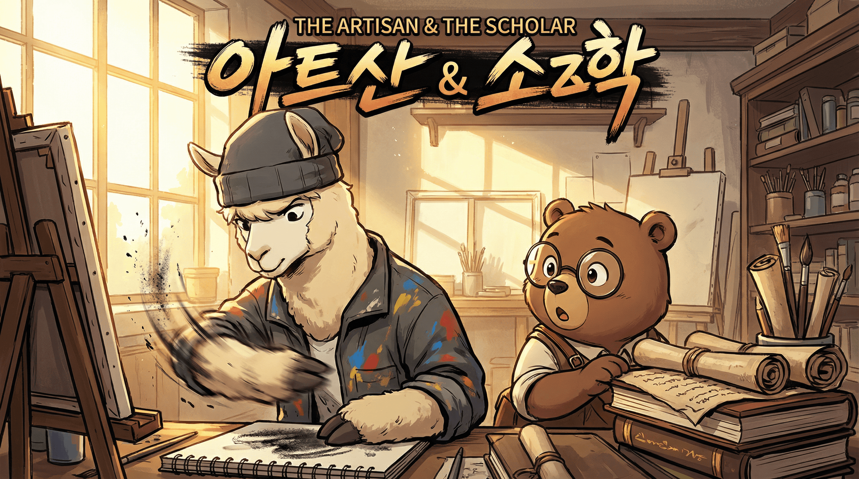 Manga IP Storyboard: Leo & Max Layout 15 (Korean Webtoon · Full Color)