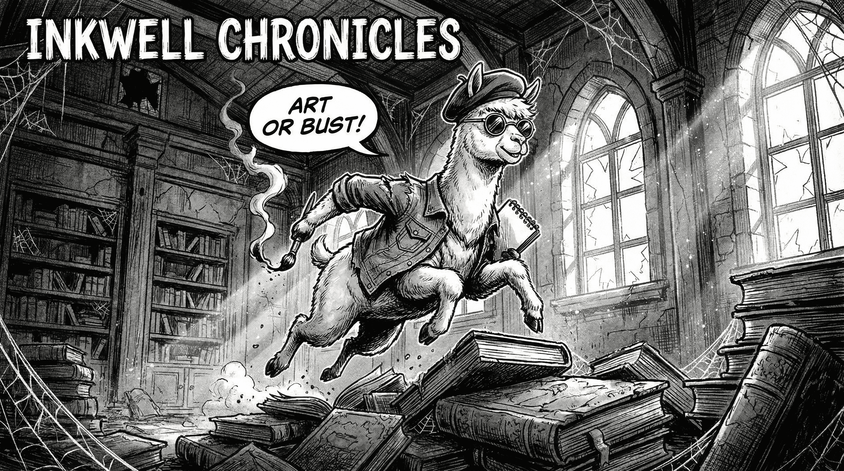 Manga IP Storyboard: Leo & Max Layout 163 (American Comic · Black & White)