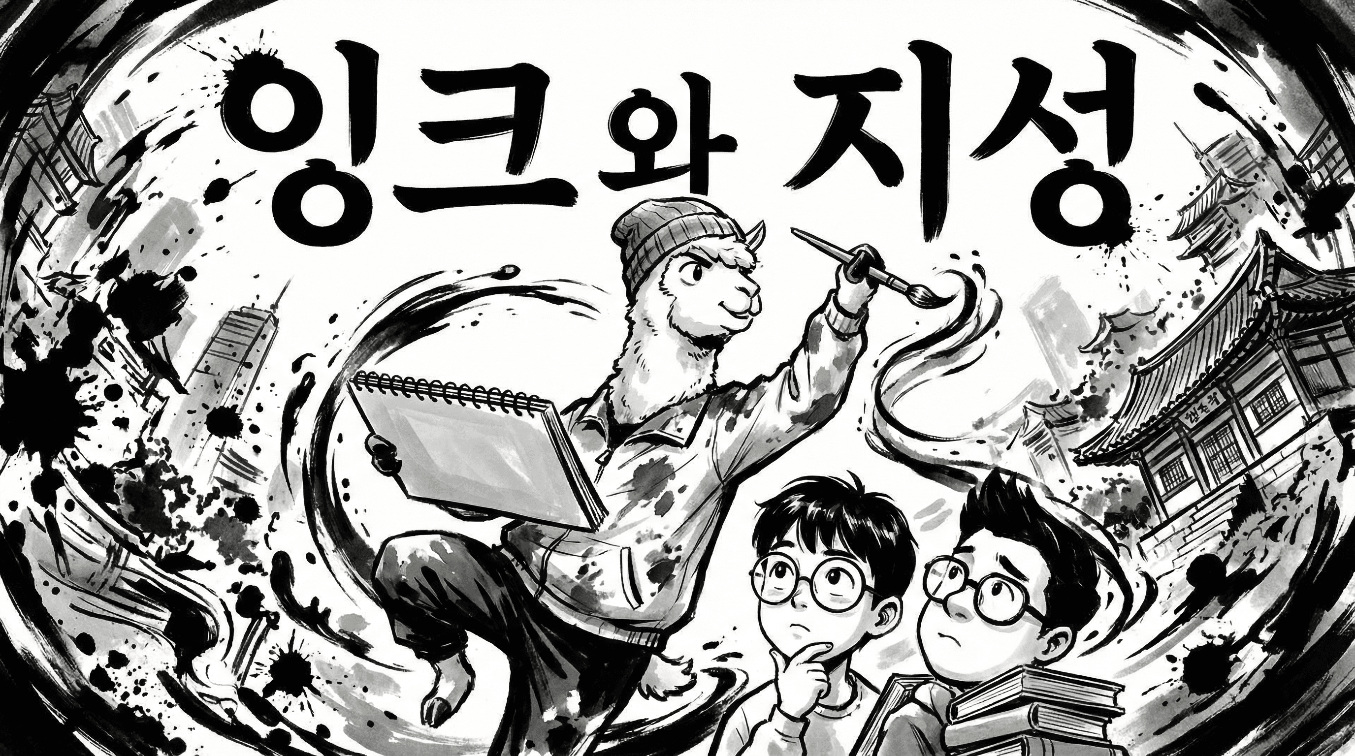 Manga IP Storyboard: Leo & Max Layout 169 (Korean Webtoon · Black & White)