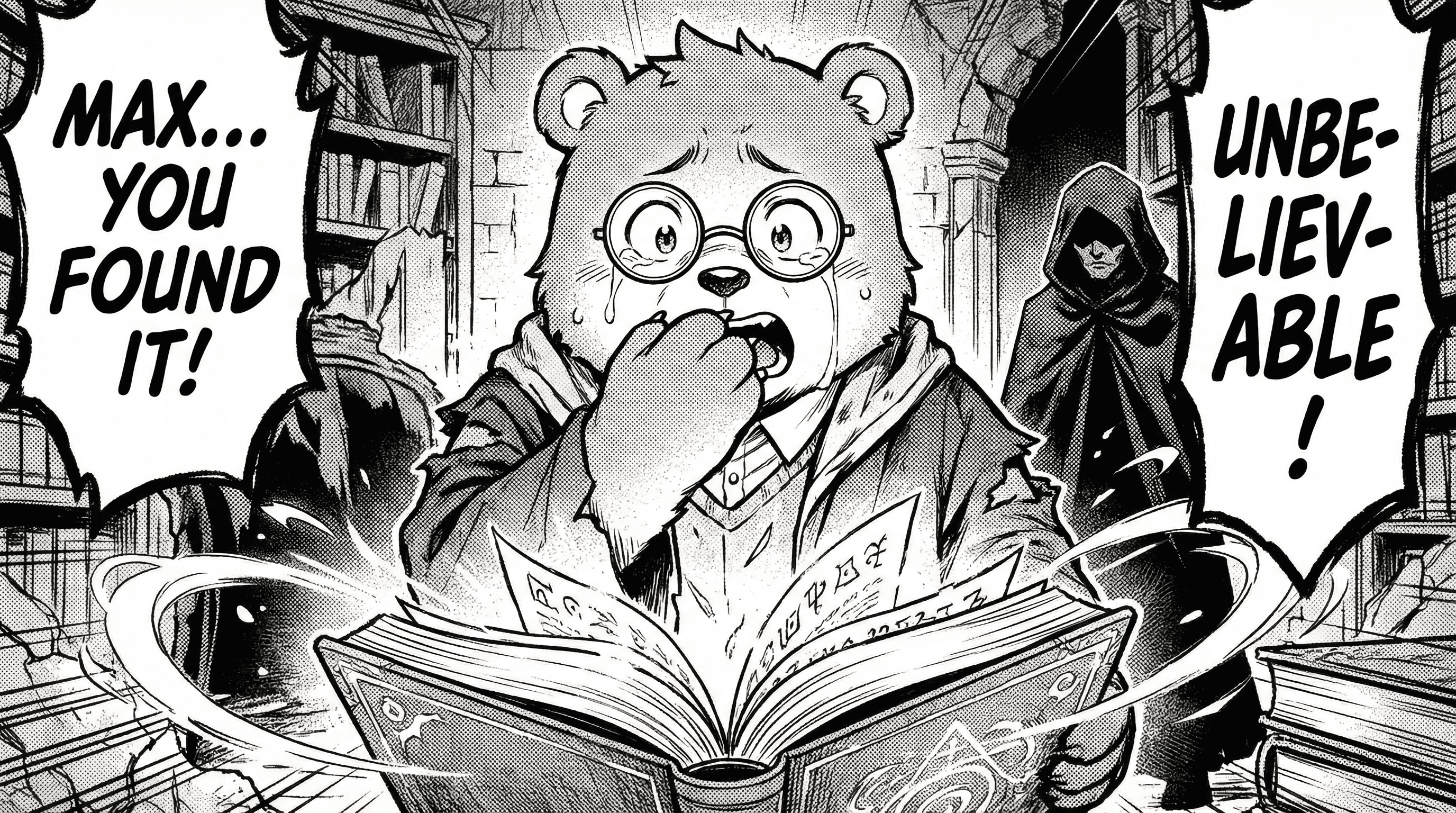 Manga IP Storyboard: Leo & Max Layout 186 (Japanese Manga · Black & White)