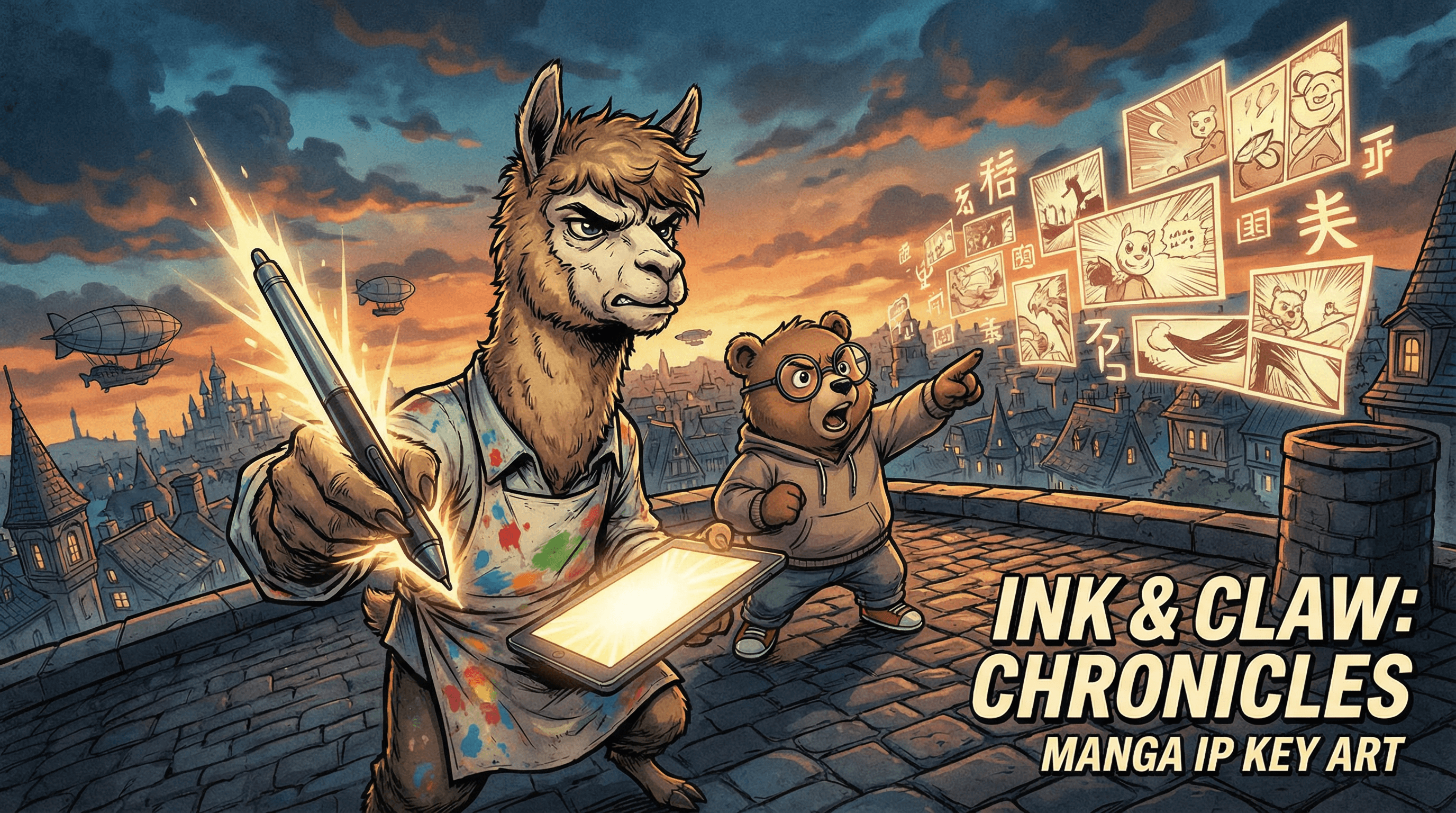 Manga IP Storyboard: Leo & Max Layout 191 (Japanese Manga · Black & White)