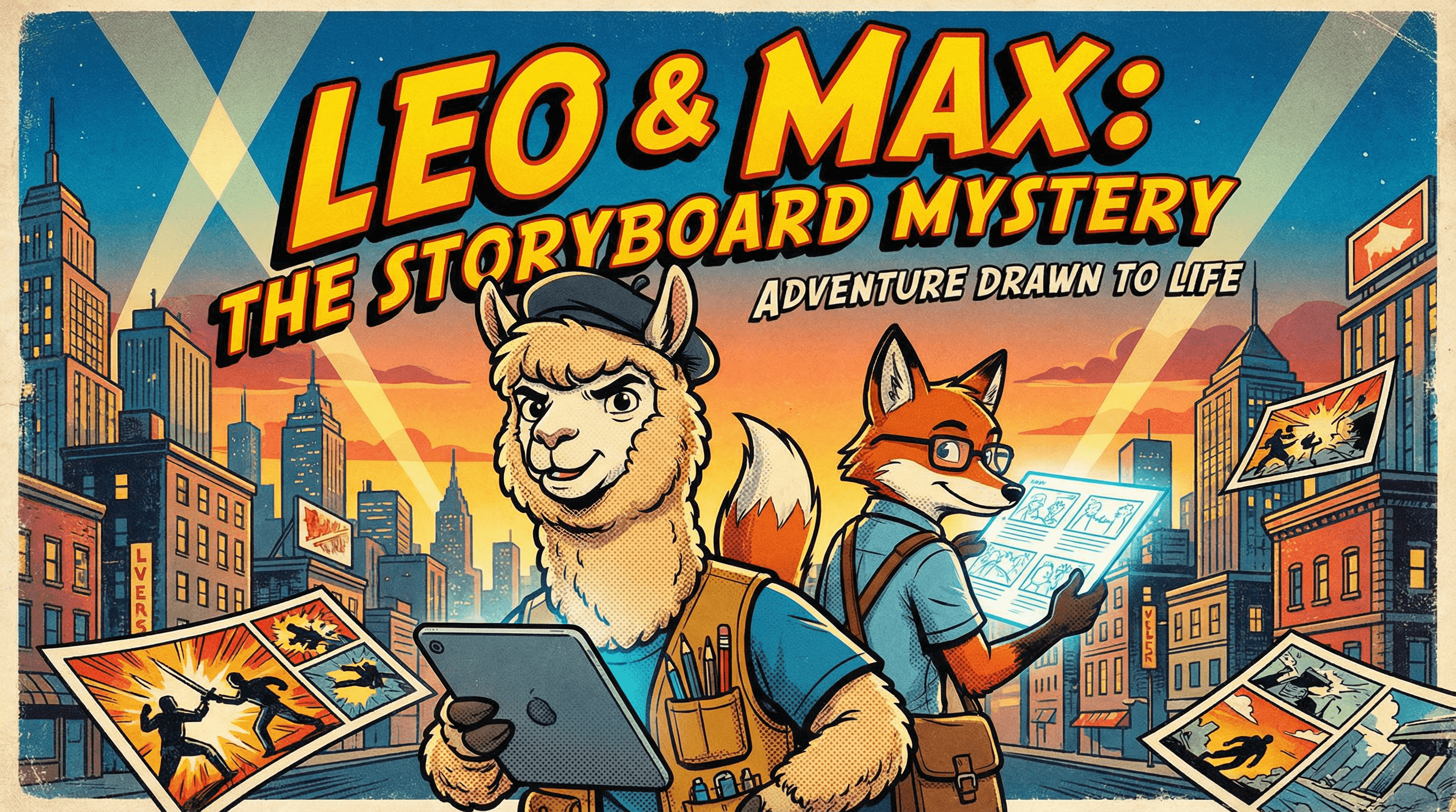 Manga IP Storyboard: Leo & Max Layout 192 (American Comic · Full Color)