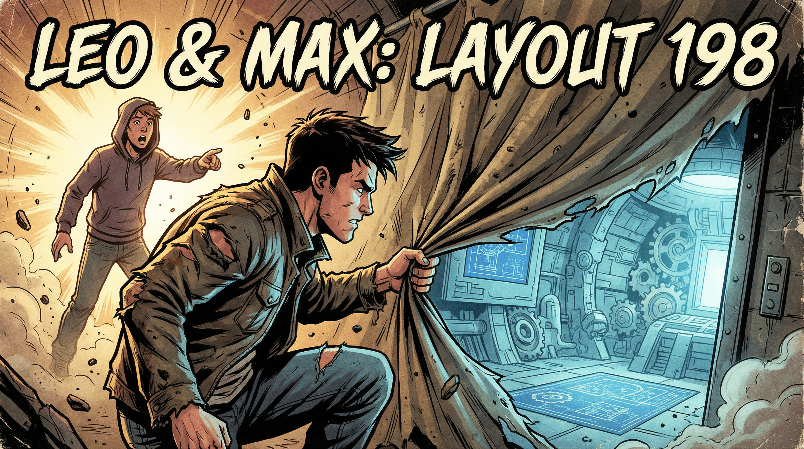 Manga IP Storyboard: Leo & Max Layout 198 (American Comic · Full Color)