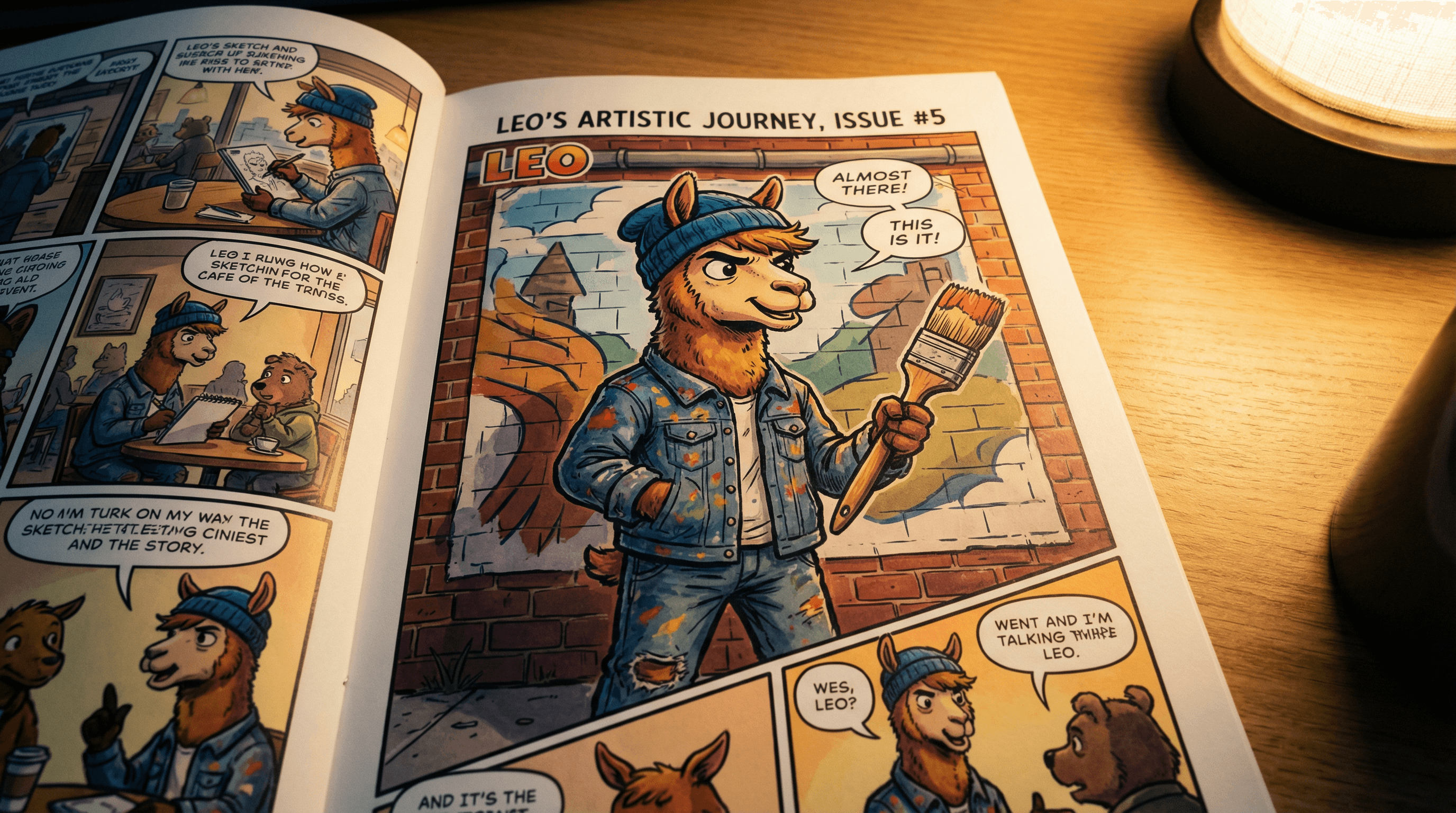 Manga IP Storyboard: Leo & Max Layout 203 (American Comic · Full Color)