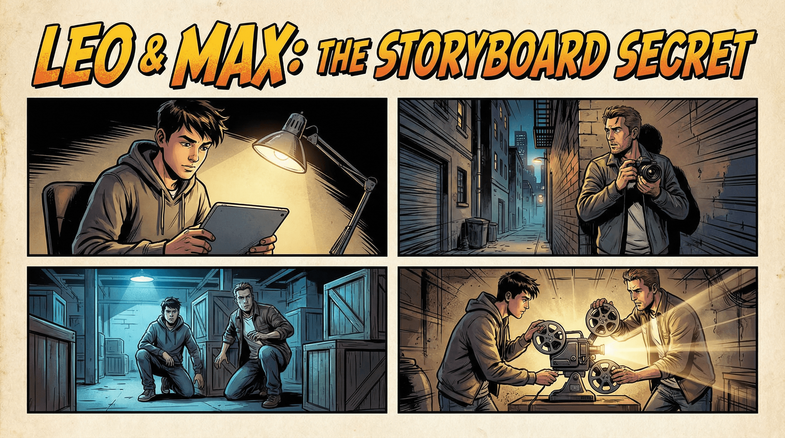 Manga IP Storyboard: Leo & Max Layout 218 (American Comic · Full Color)