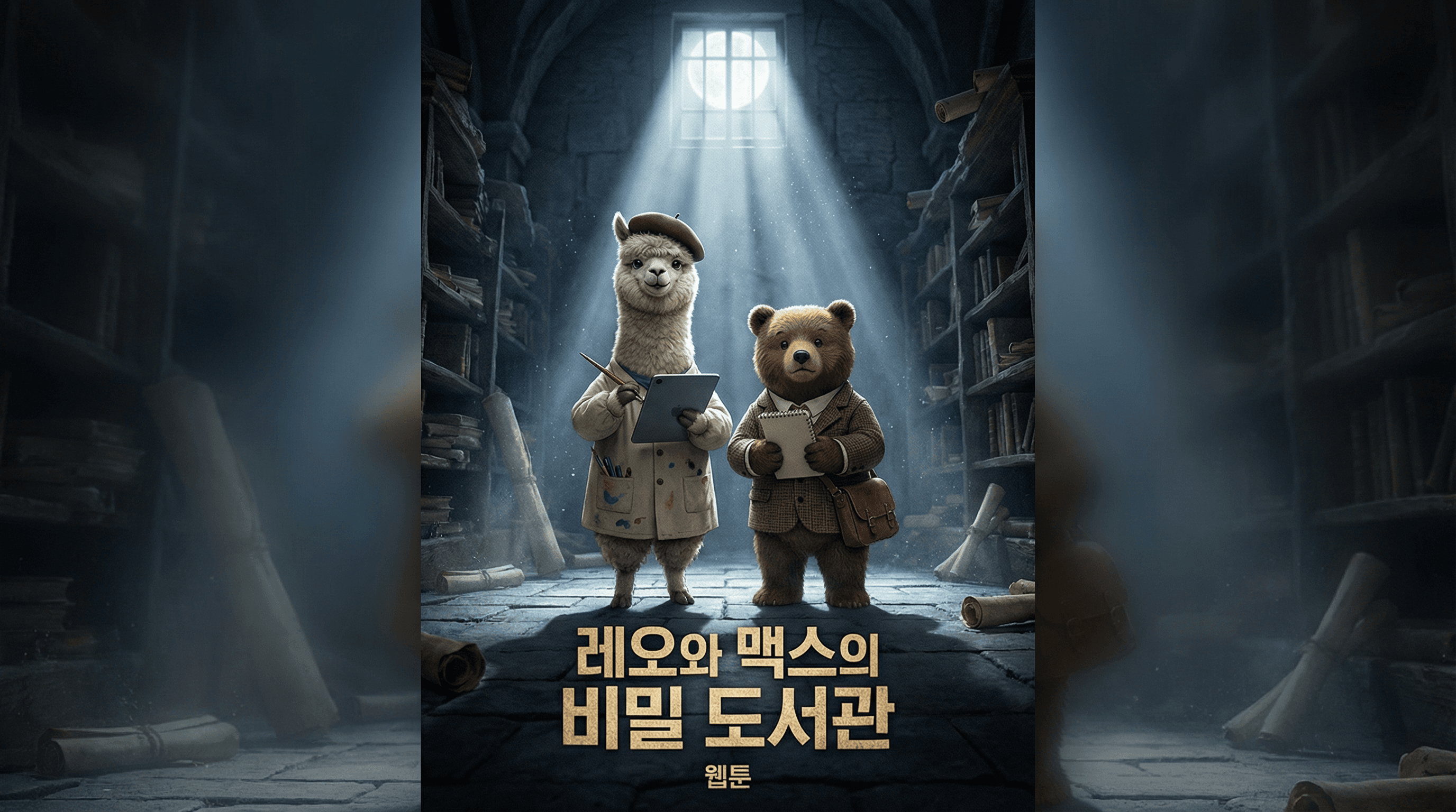 Manga IP Storyboard: Leo & Max Layout 223 (Korean Webtoon · Full Color)