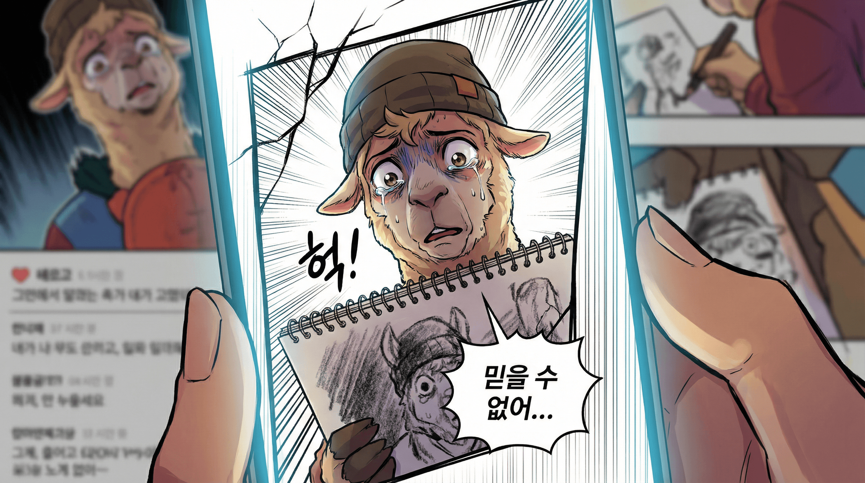 Manga IP Storyboard: Leo & Max Layout 228 (Korean Webtoon · Black & White)