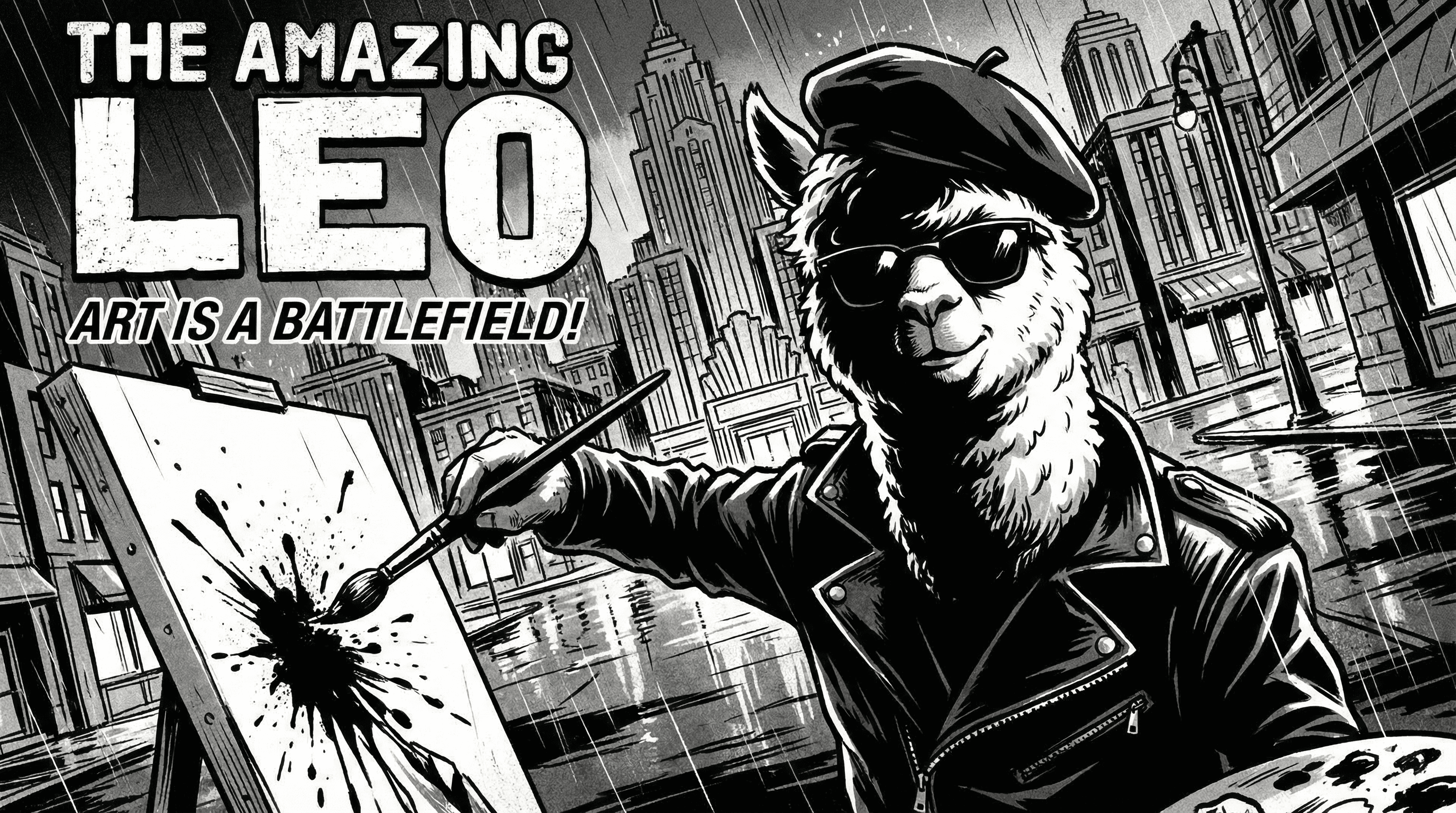 Manga IP Storyboard: Leo & Max Layout 23 (American Comic · Black & White)