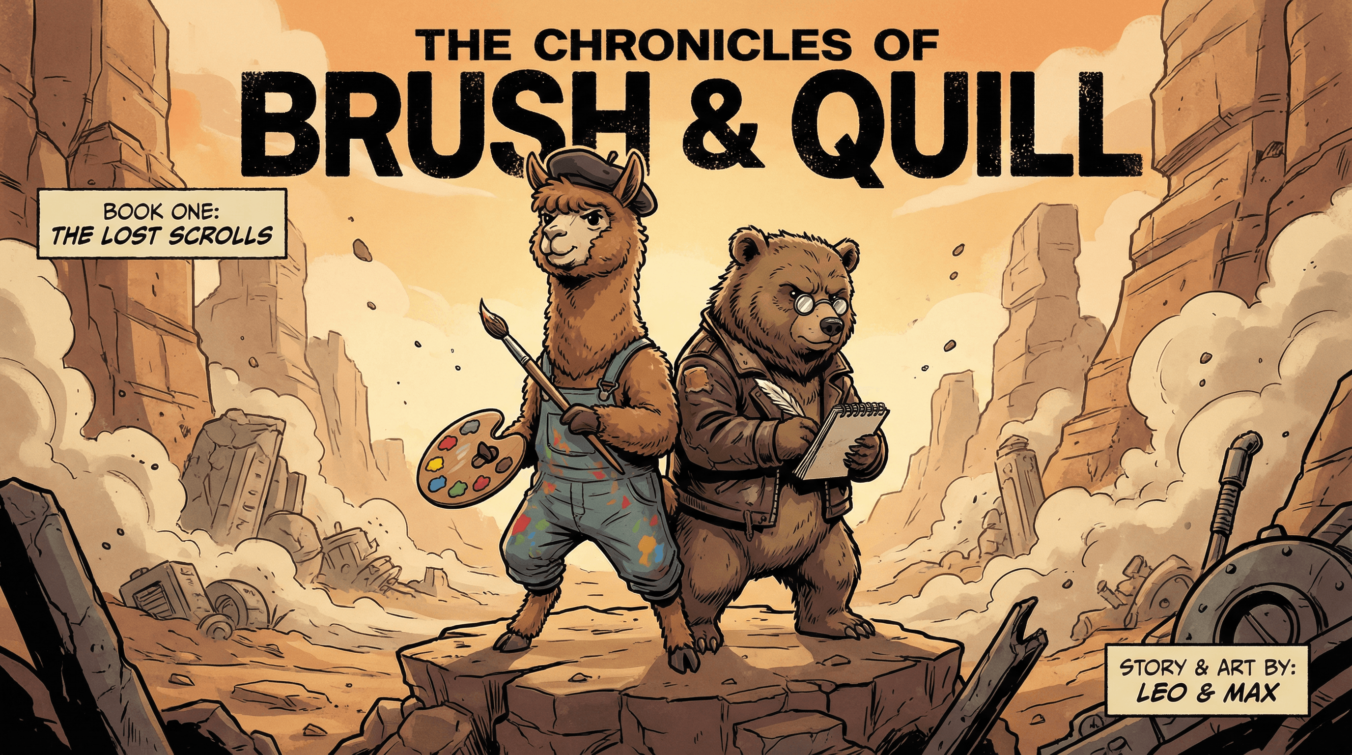 Manga IP Storyboard: Leo & Max Layout 233 (American Comic · Full Color)