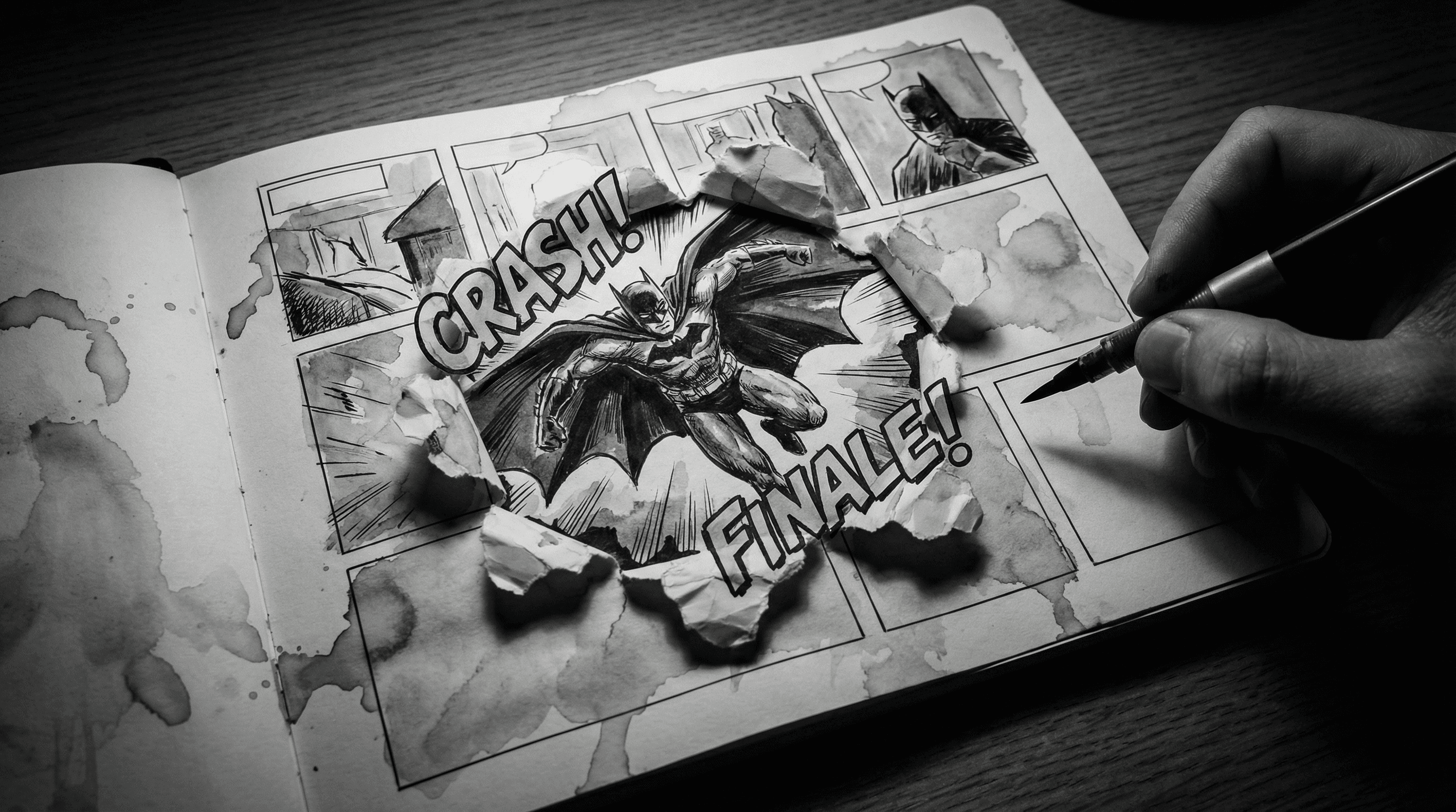 Manga IP Storyboard: Leo & Max Layout 240 (American Comic · Black & White)