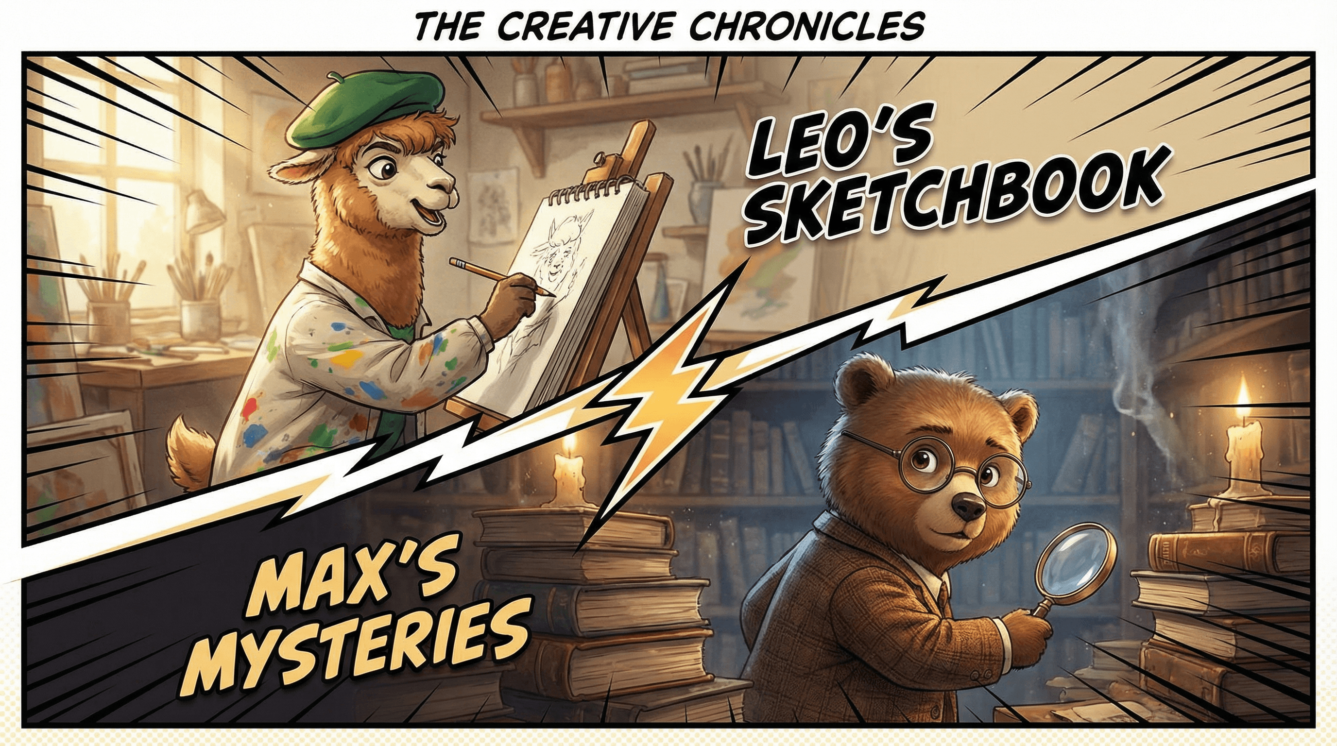 Manga IP Storyboard: Leo & Max Layout 242 (American Comic · Full Color)