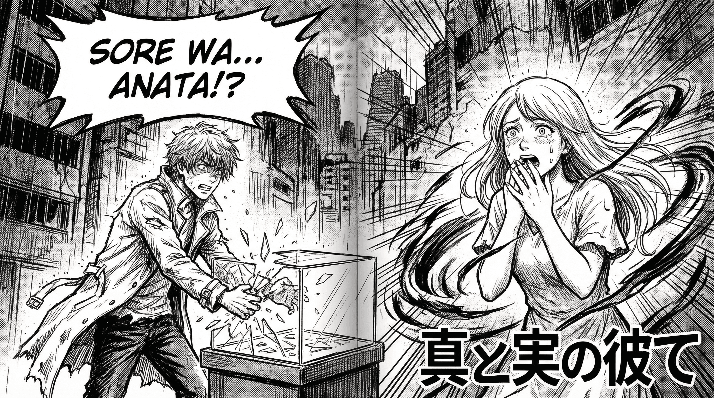 Manga IP Storyboard: Leo & Max Layout 243 (Japanese Manga · Black & White)