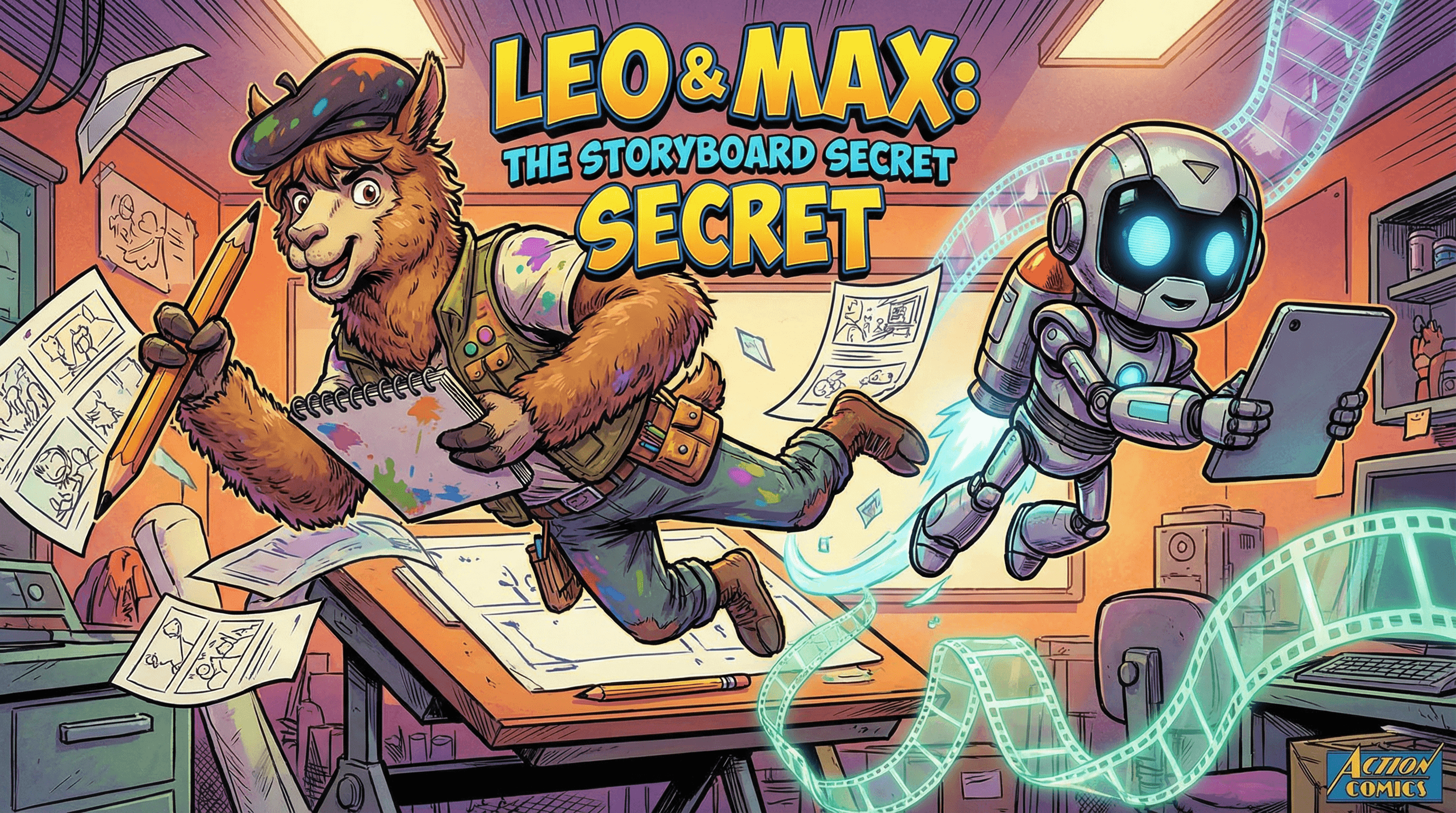 Manga IP Storyboard: Leo & Max Layout 249 (American Comic · Full Color)