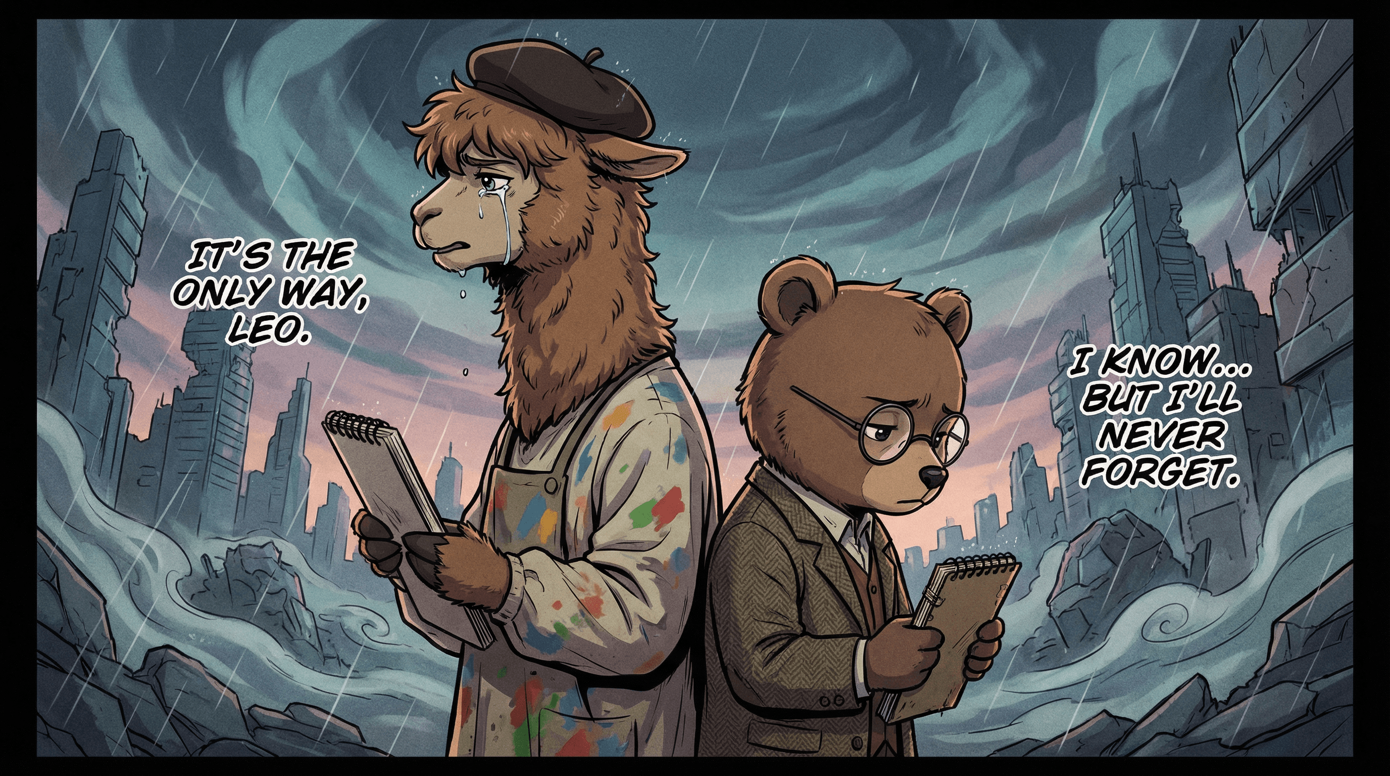 Manga IP Storyboard: Leo & Max Layout 255 (Japanese Manga · Full Color)