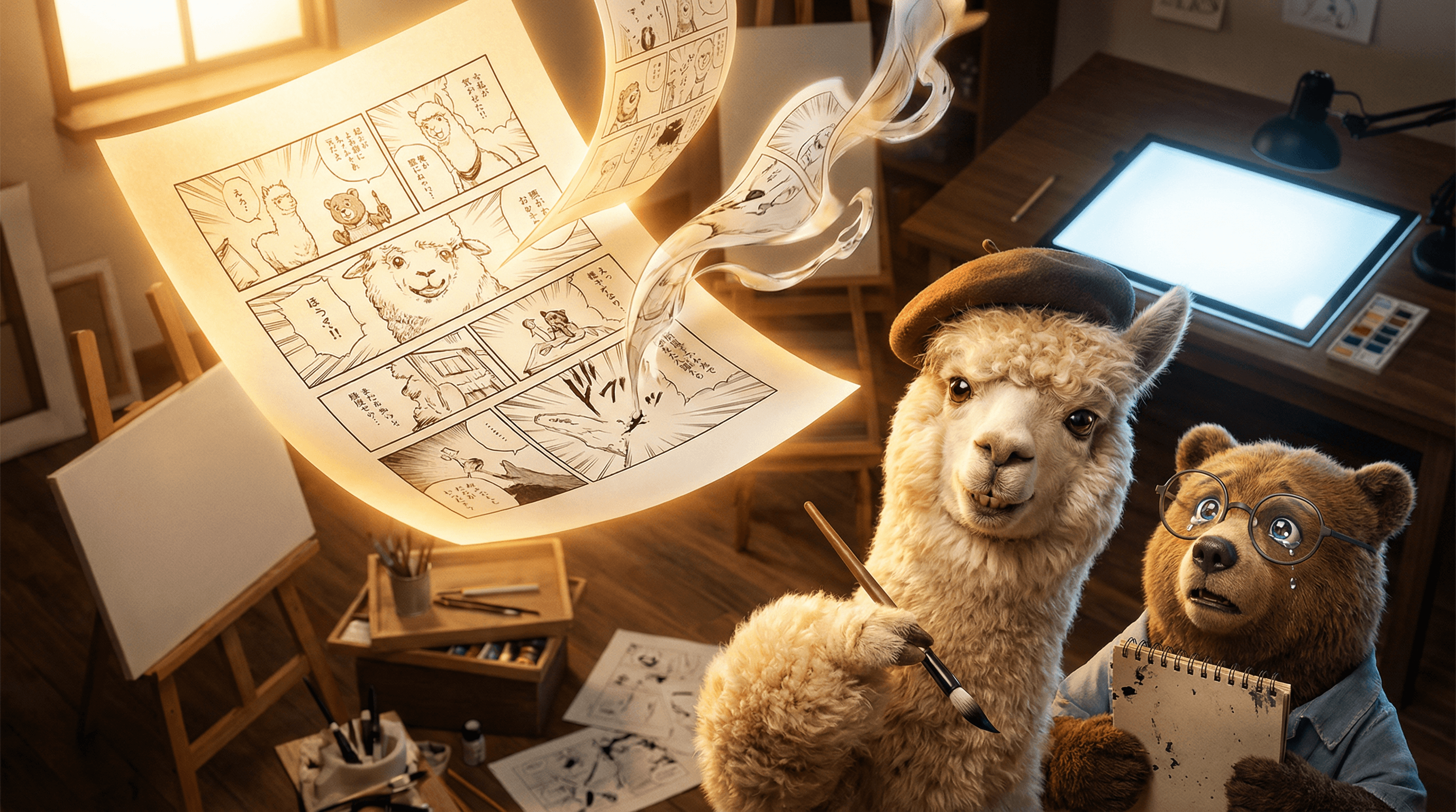 Manga IP Storyboard: Leo & Max Layout 259 (Japanese Manga · Black & White)