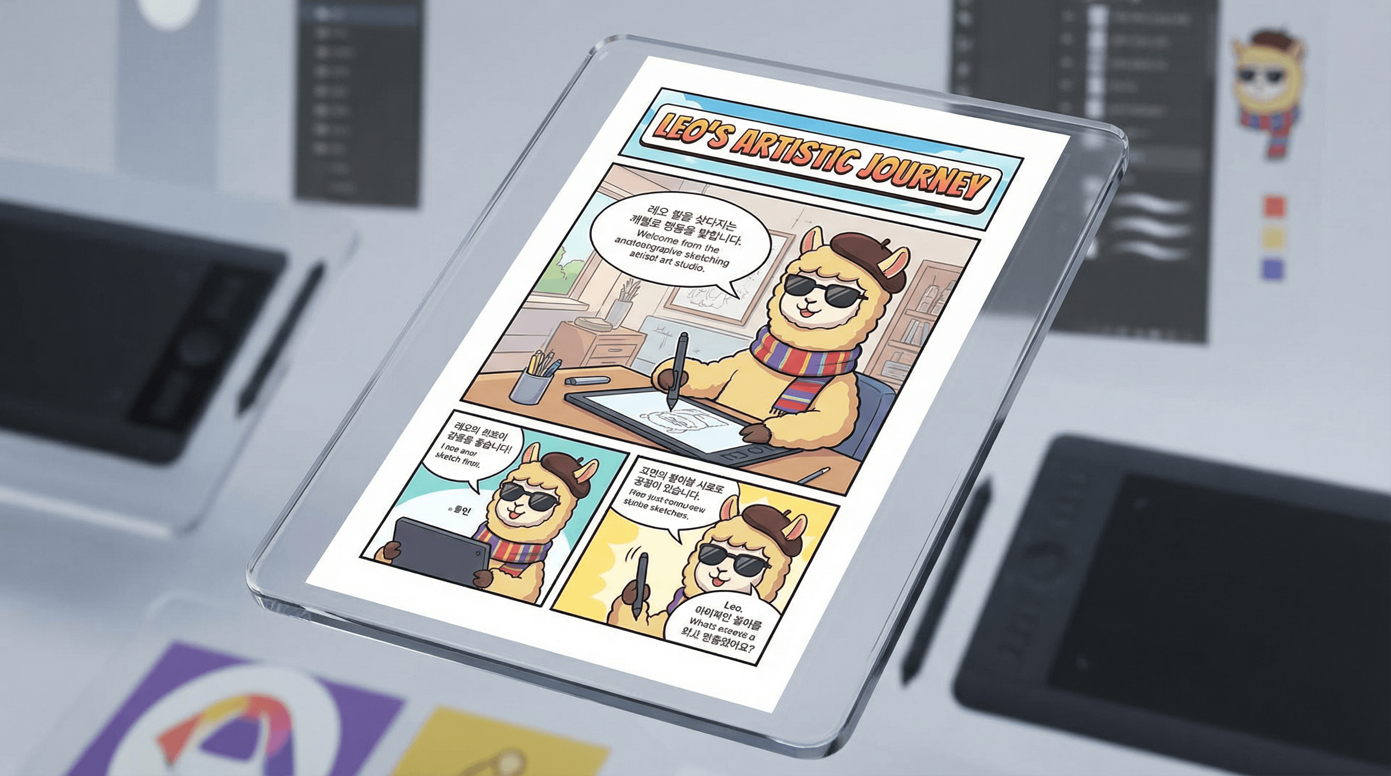 Manga IP Storyboard: Leo & Max Layout 26 (Korean Webtoon · Full Color)