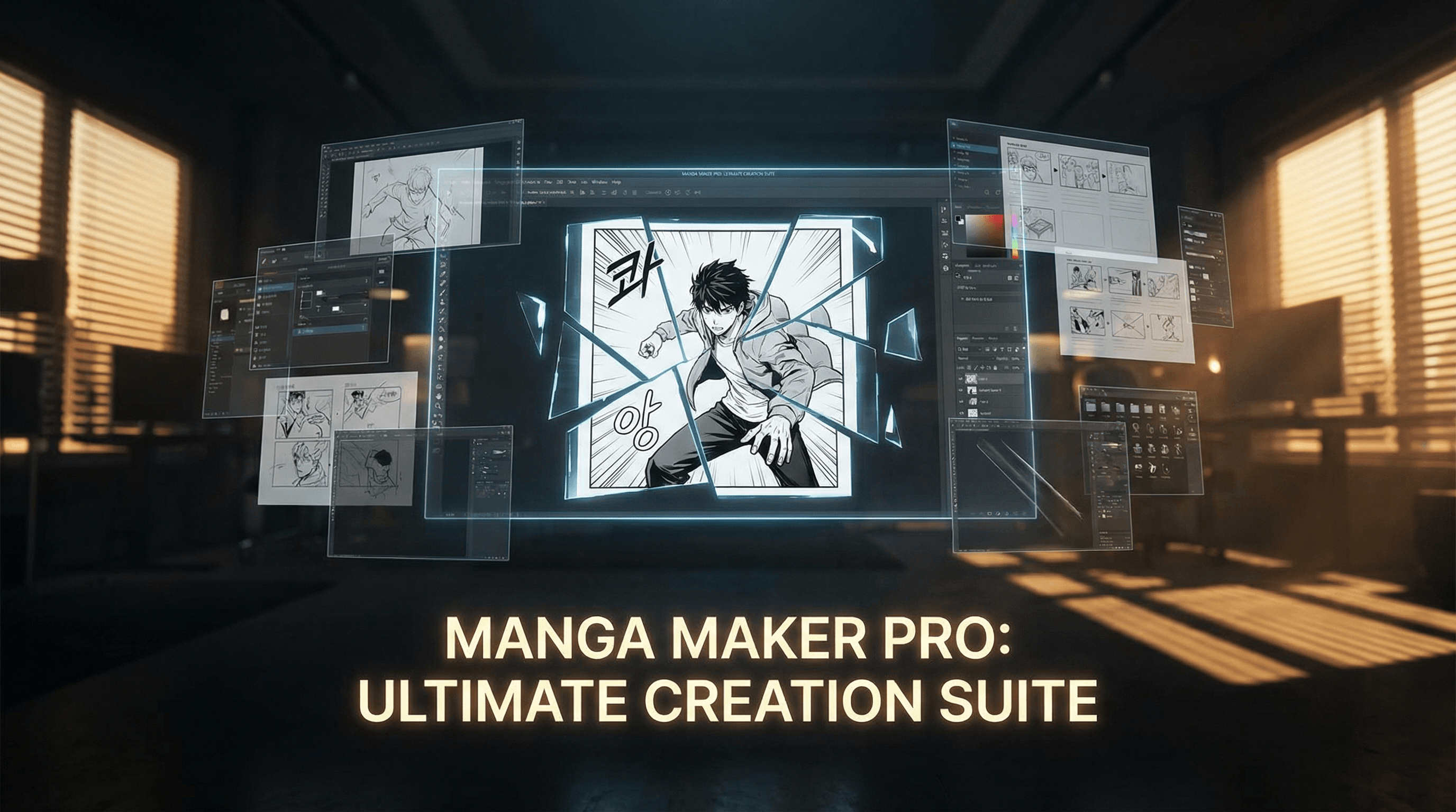 Manga IP Storyboard: Leo & Max Layout 271 (Korean Webtoon · Black & White)