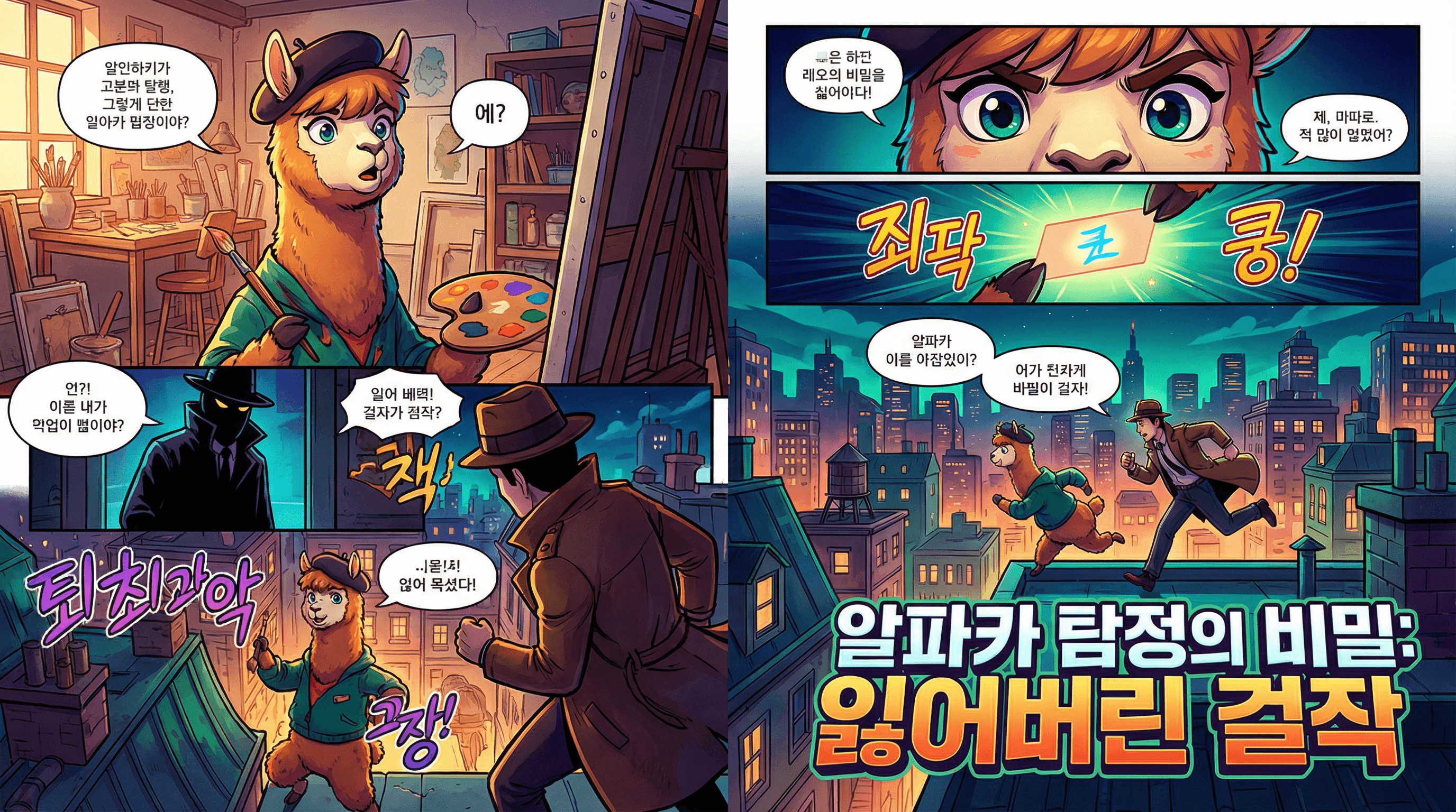 Manga IP Storyboard: Leo & Max Layout 279 (Korean Webtoon · Full Color)
