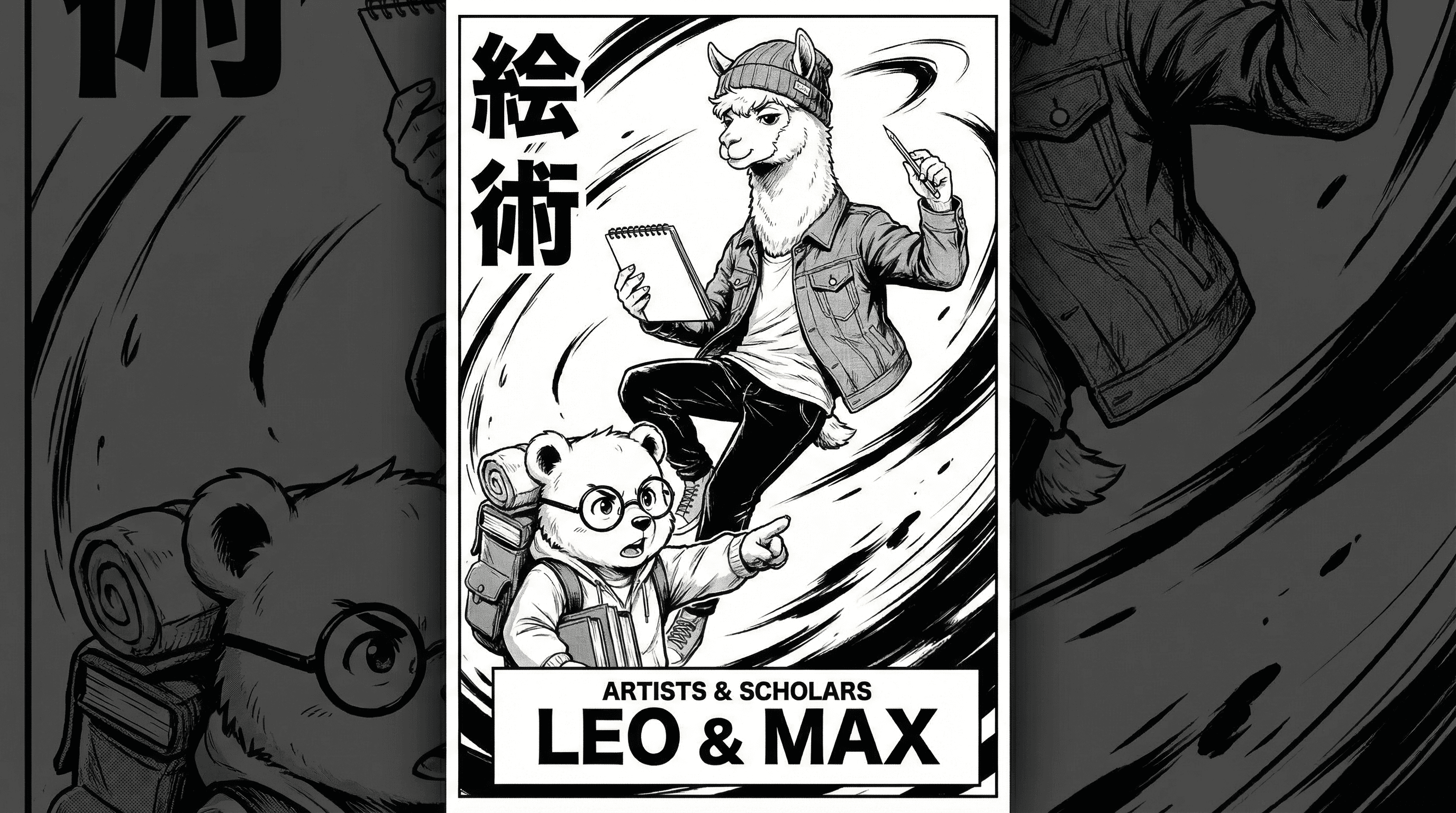 Manga IP Storyboard: Leo & Max Layout 281 (Japanese Manga · Black & White)