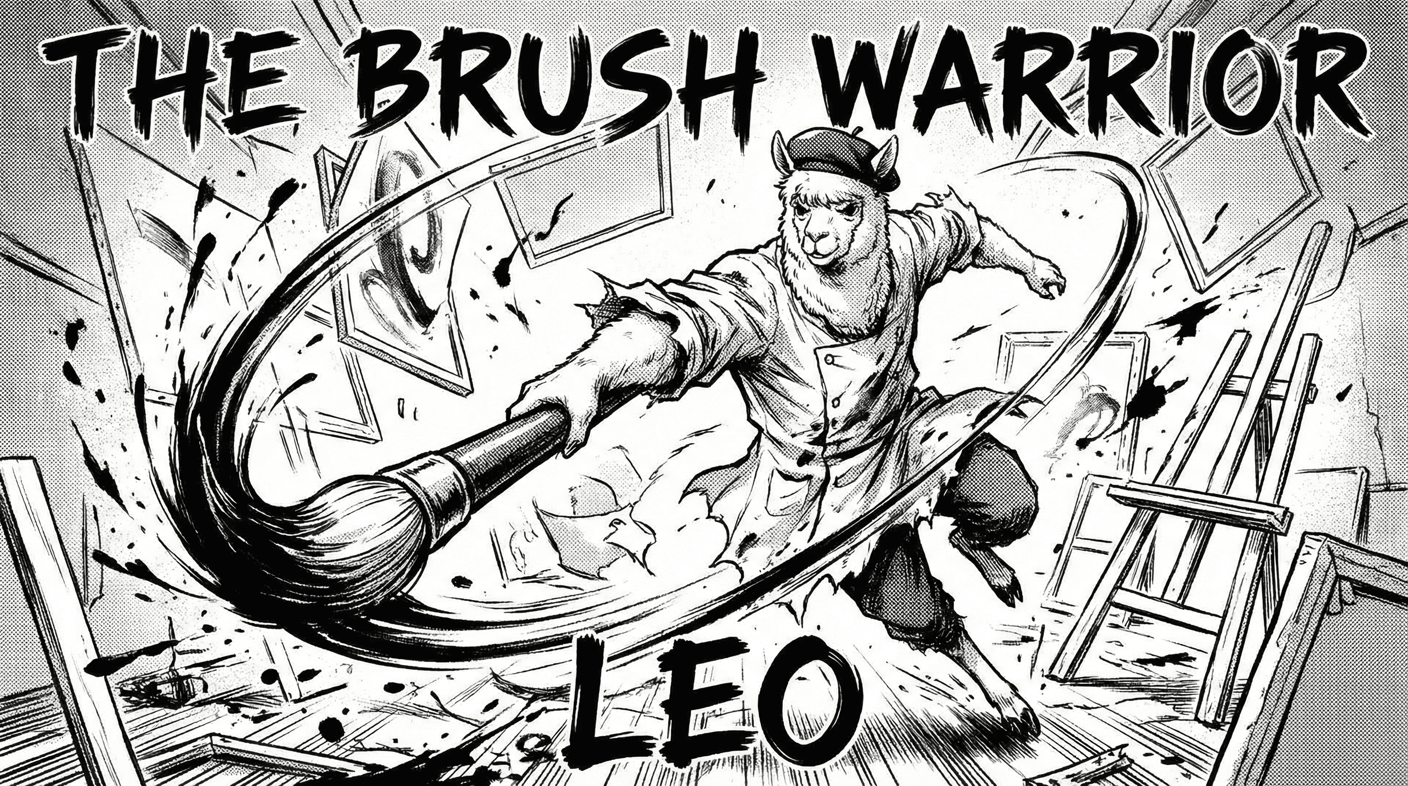 Manga IP Storyboard: Leo & Max Layout 285 (Japanese Manga · Black & White)