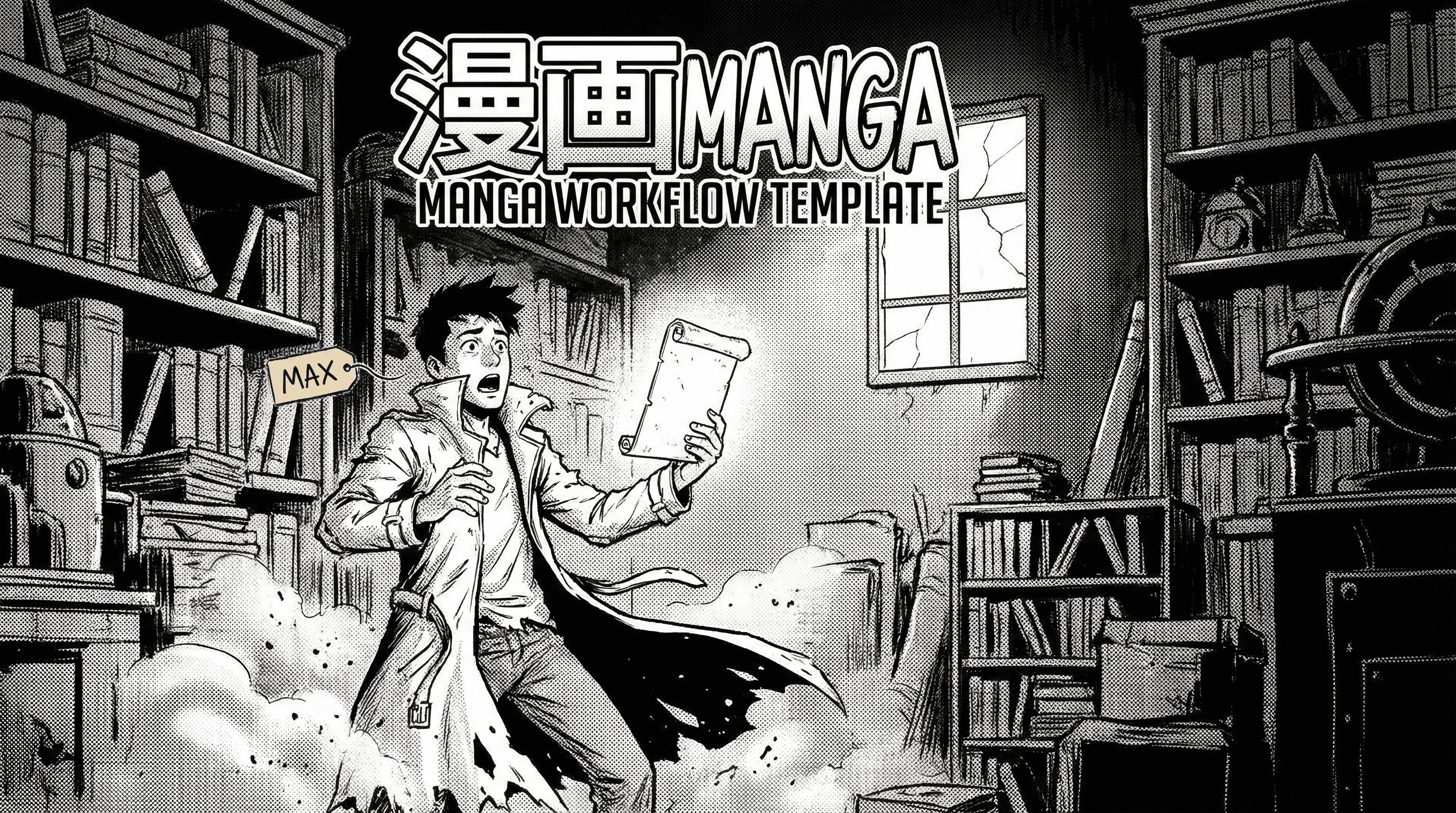 Manga IP Storyboard: Leo & Max Layout 290 (Japanese Manga · Black & White)