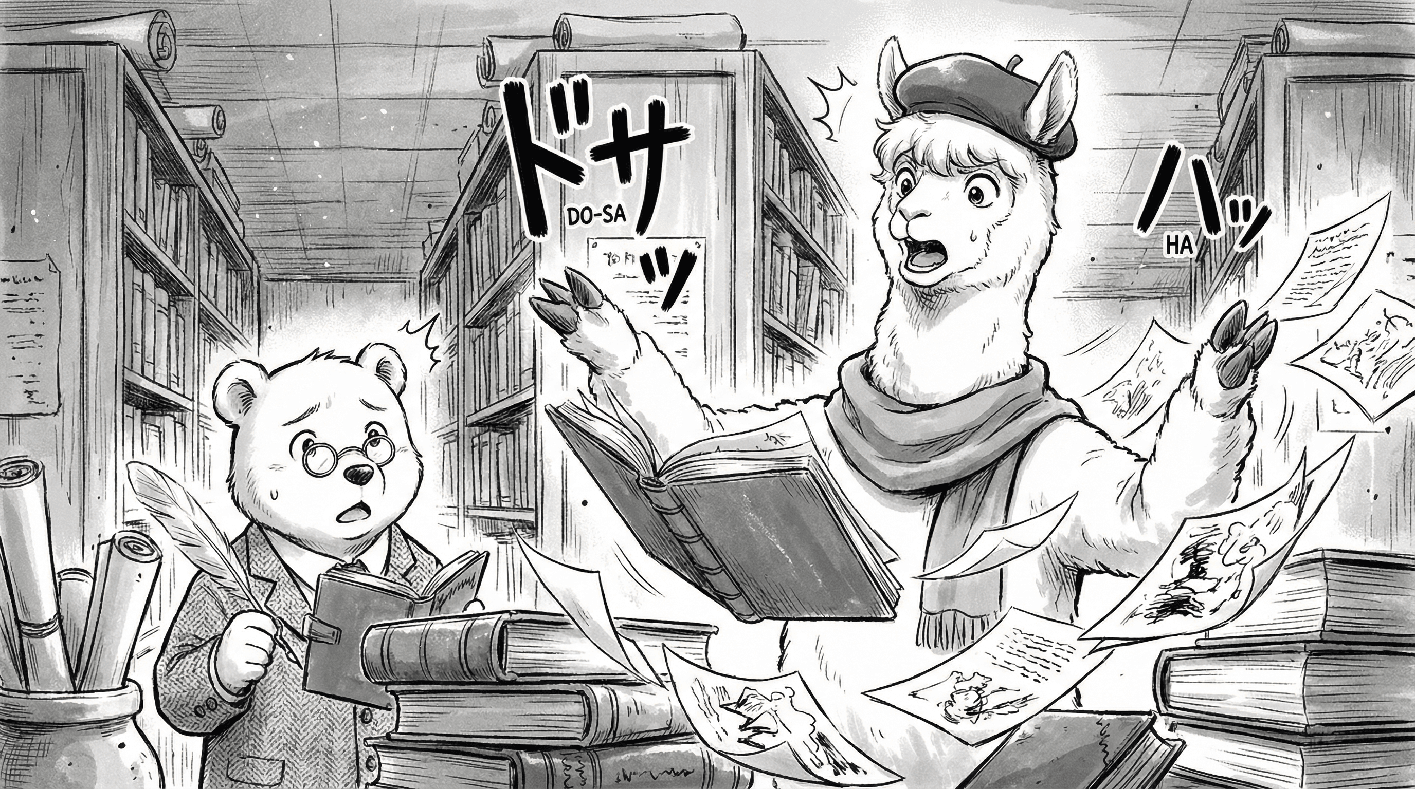 Manga IP Storyboard: Leo & Max Layout 296 (Japanese Manga · Black & White)