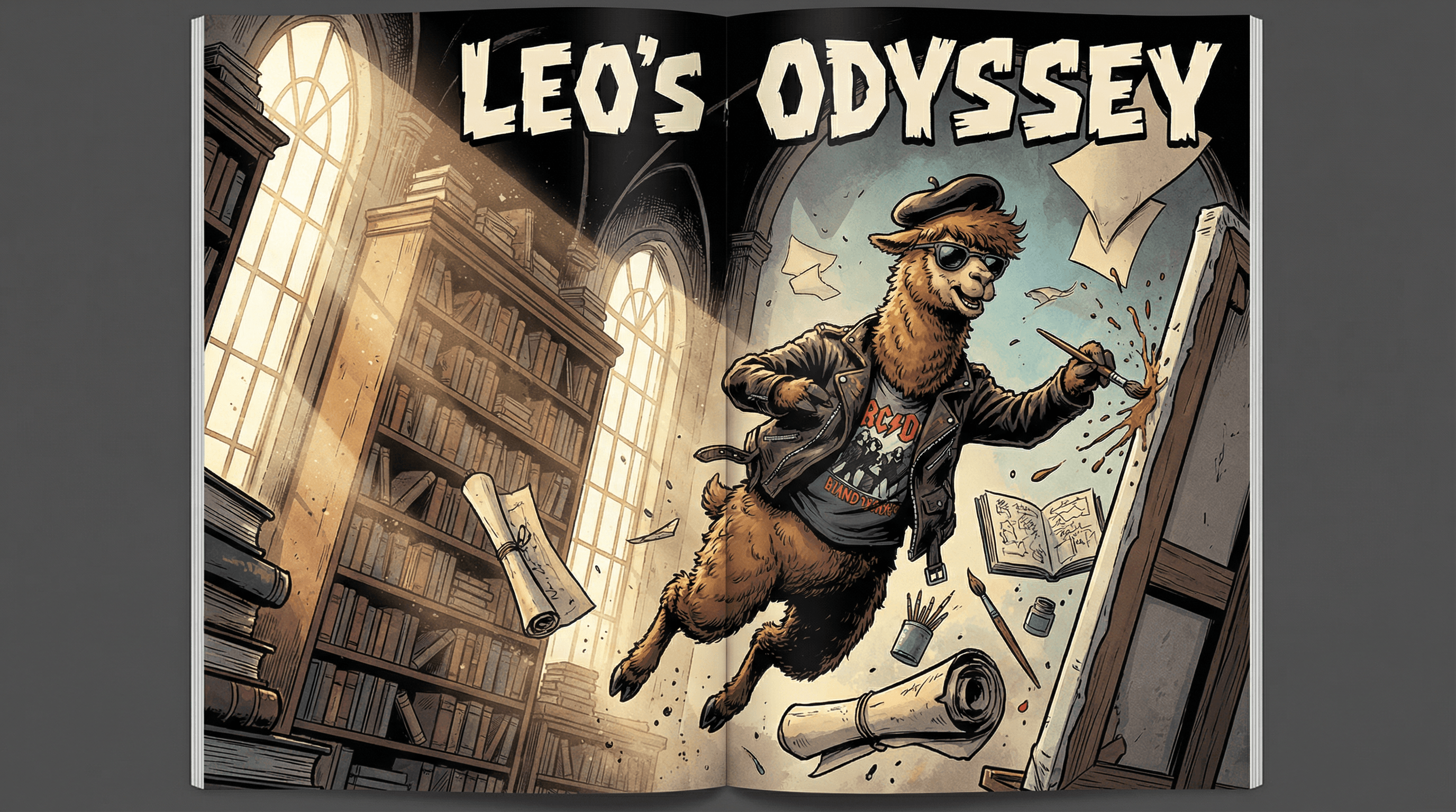 Manga IP Storyboard: Leo & Max Layout 299 (American Comic · Full Color)