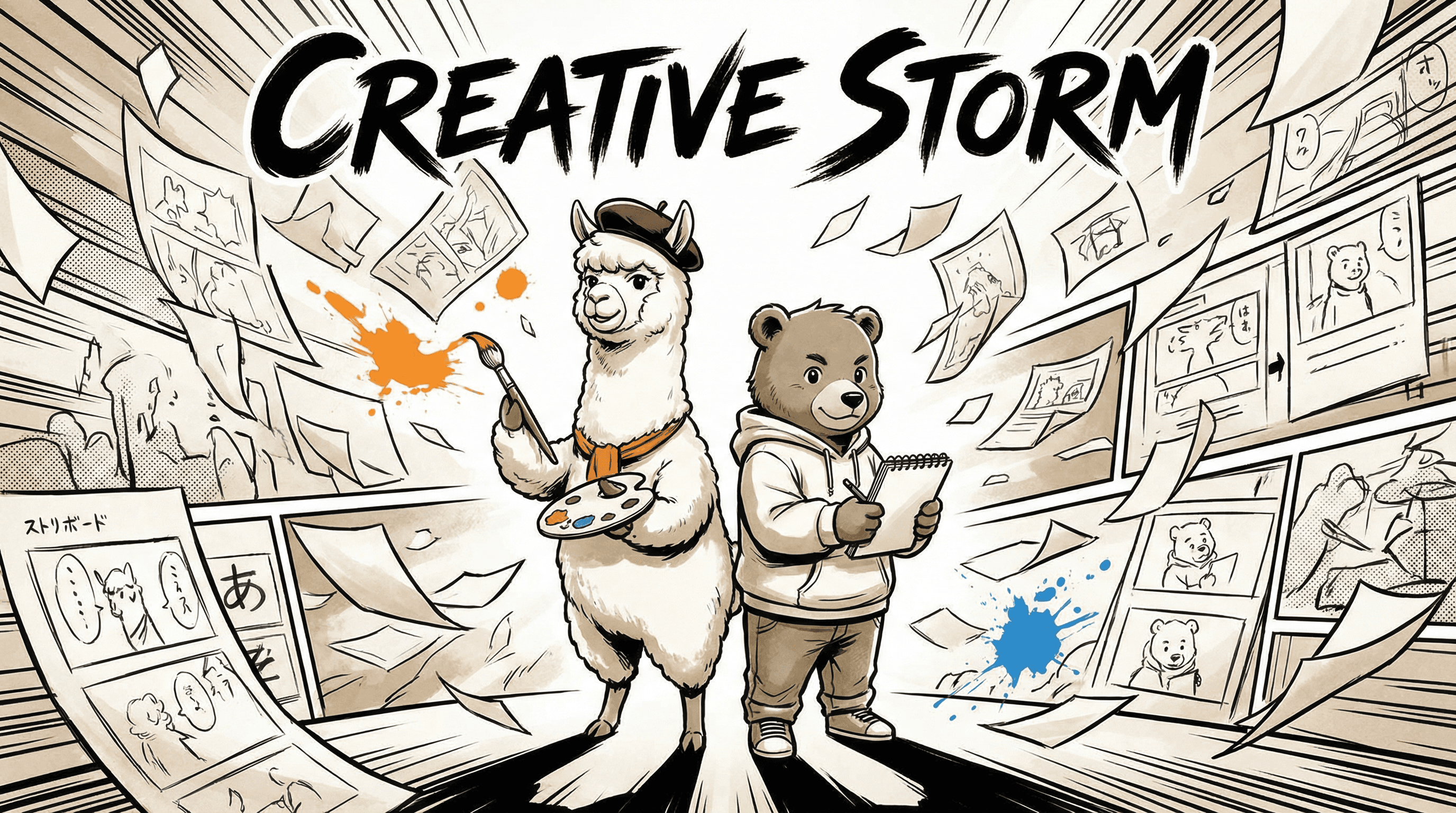 Manga IP Storyboard: Leo & Max Layout 312 (Japanese Manga · Black & White)