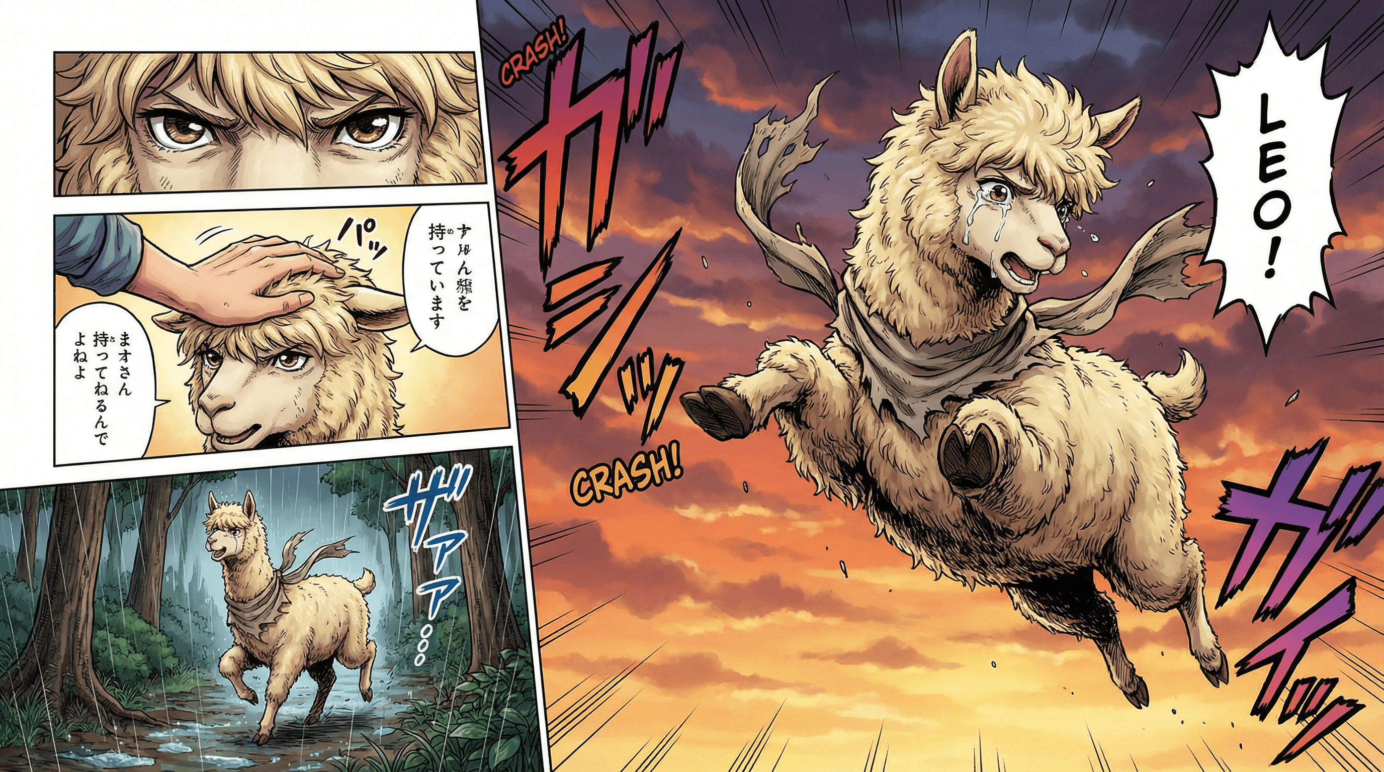 Manga IP Storyboard: Leo & Max Layout 33 (Japanese Manga · Full Color)