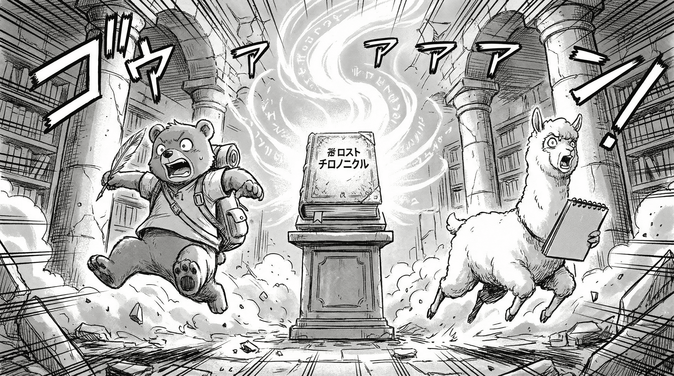 Manga IP Storyboard: Leo & Max Layout 34 (Japanese Manga · Black & White)