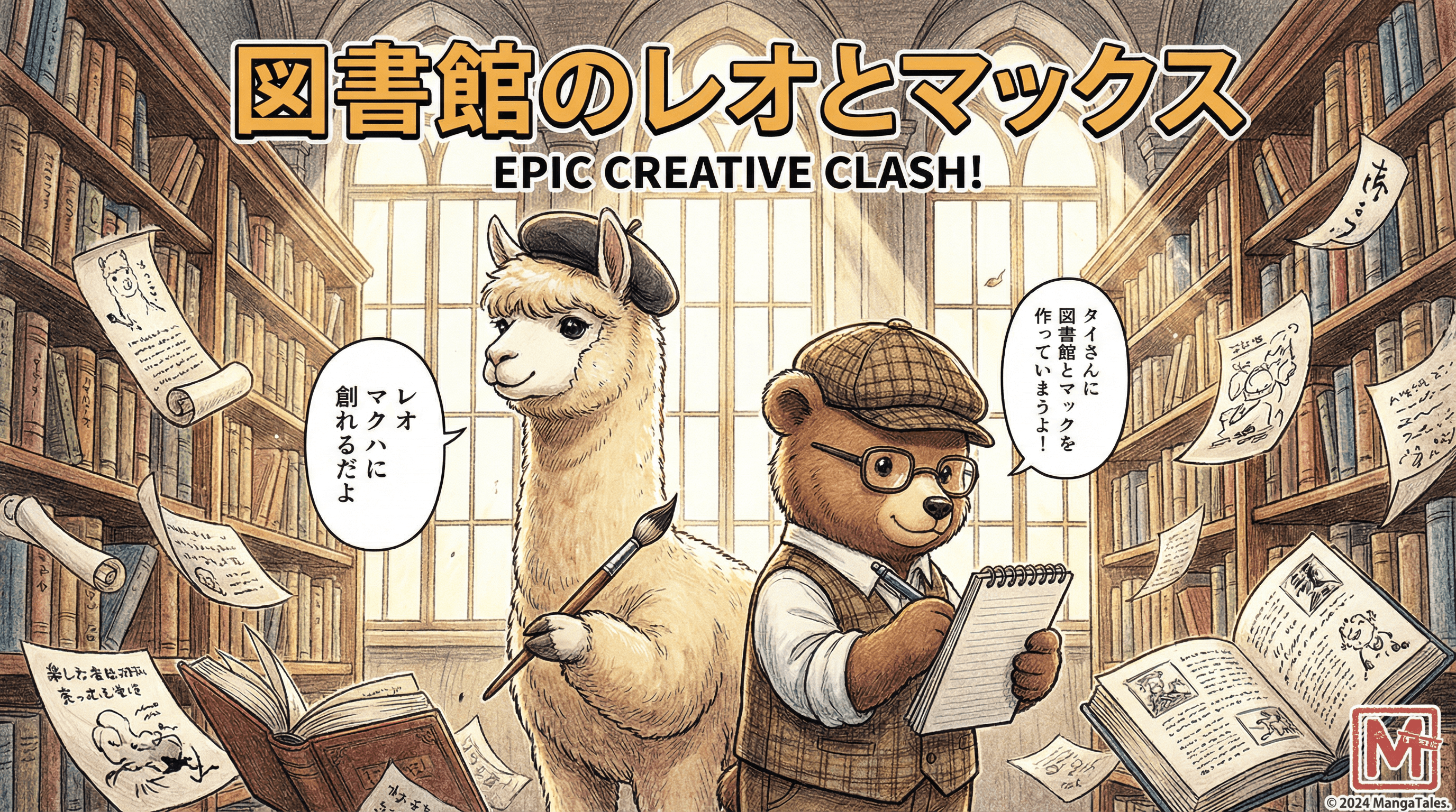 Manga IP Storyboard: Leo & Max Layout 37 (Japanese Manga · Full Color)