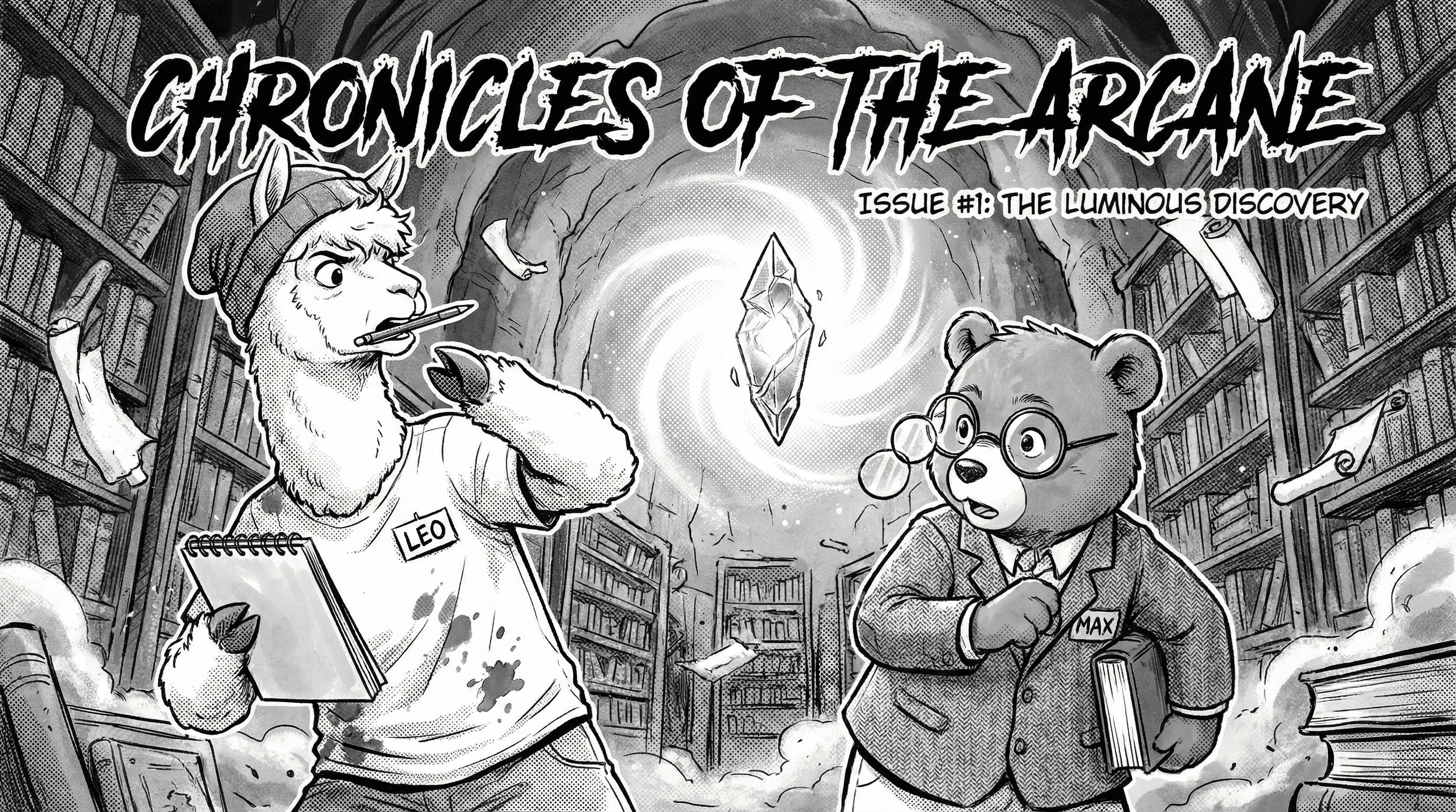 Manga IP Storyboard: Leo & Max Layout 46 (Japanese Manga · Black & White)