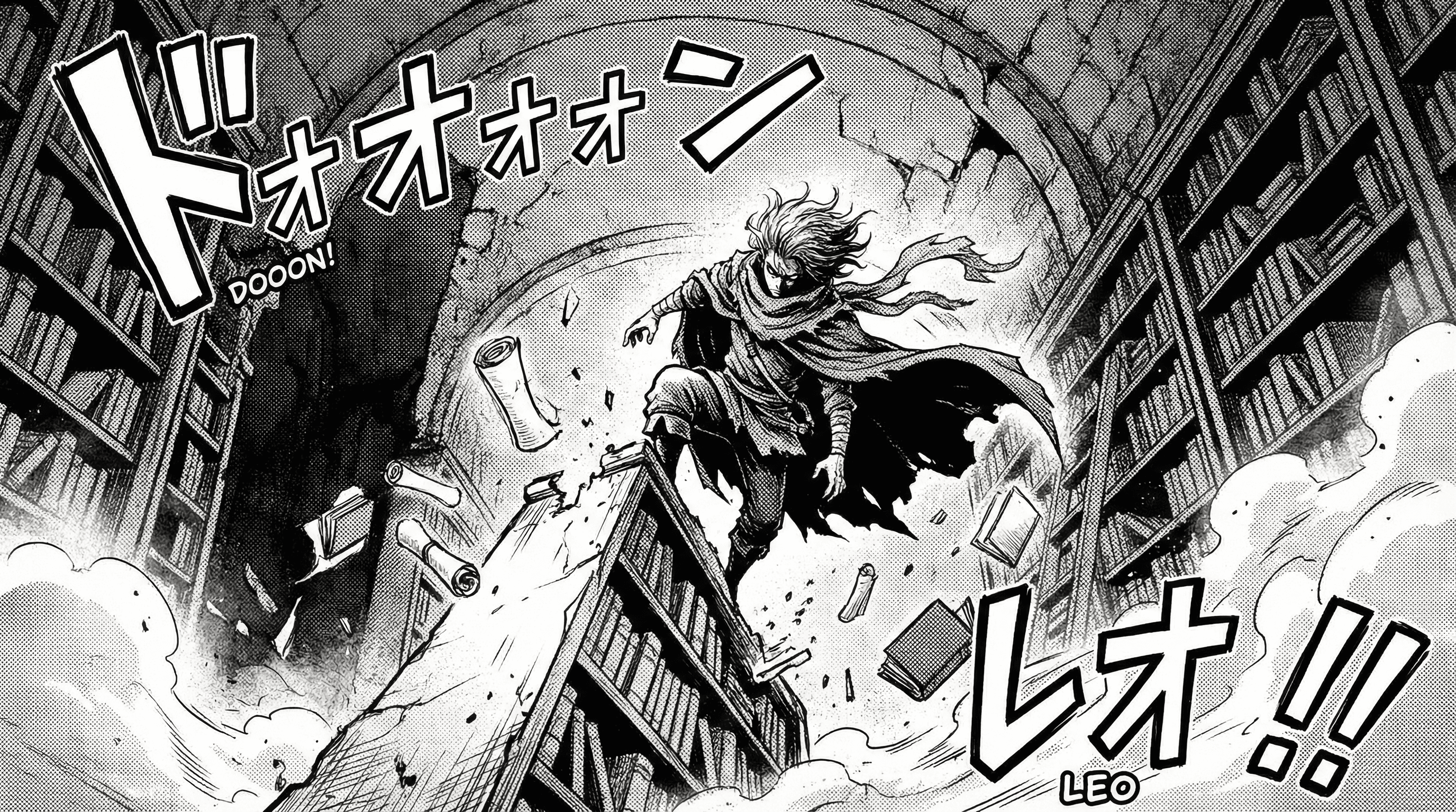 Manga IP Storyboard: Leo & Max Layout 63 (Japanese Manga · Black & White)