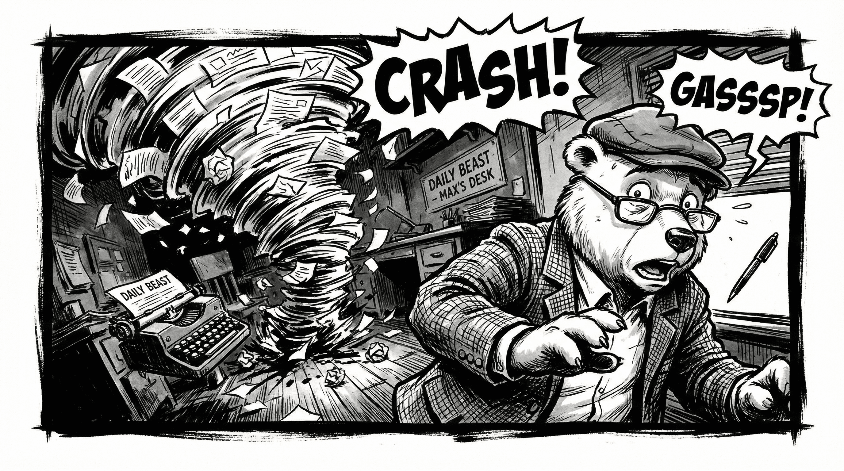 Manga IP Storyboard: Leo & Max Layout 7 (American Comic · Black & White)