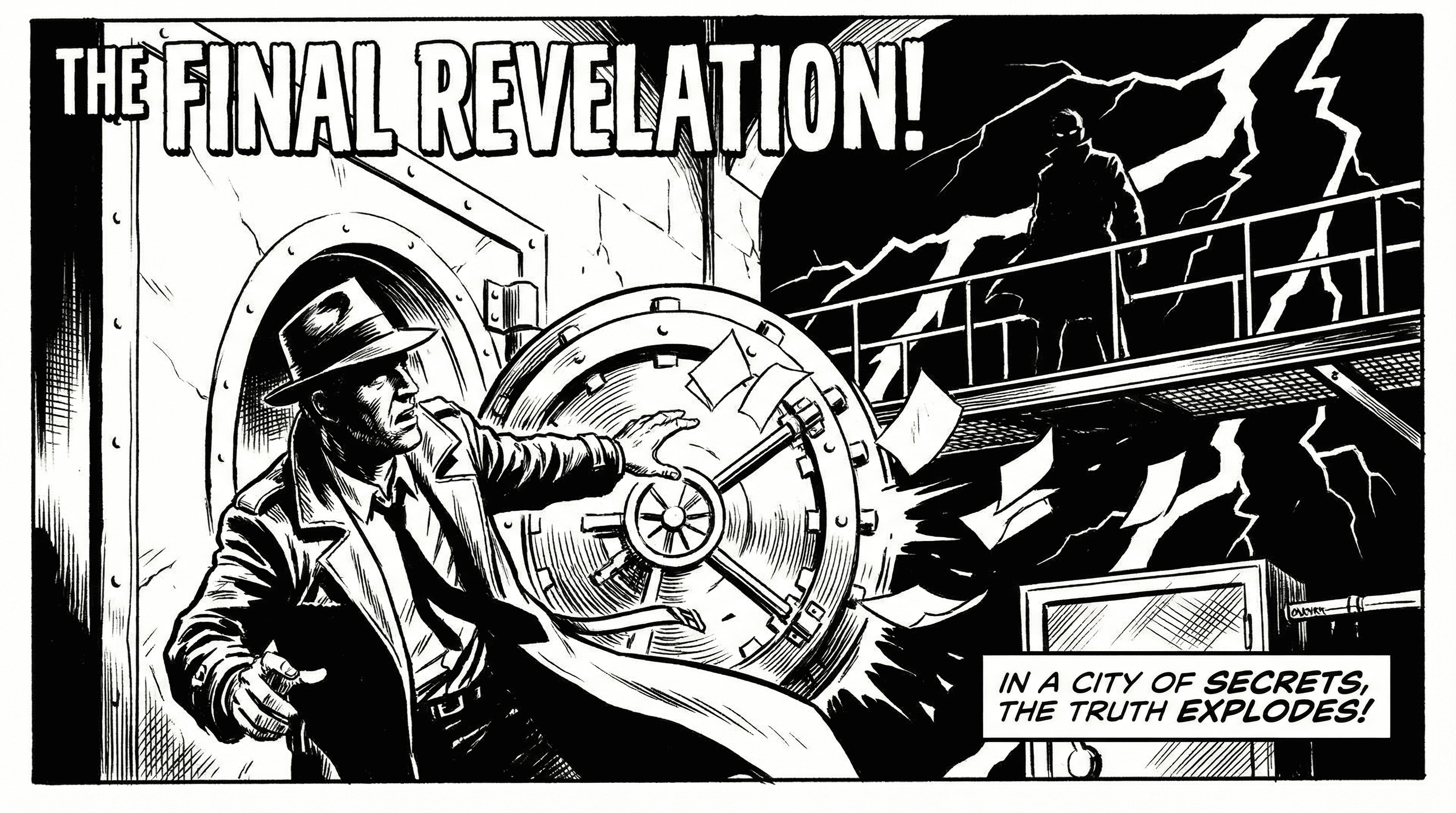 Manga IP Storyboard: Leo & Max Layout 78 (American Comic · Black & White)