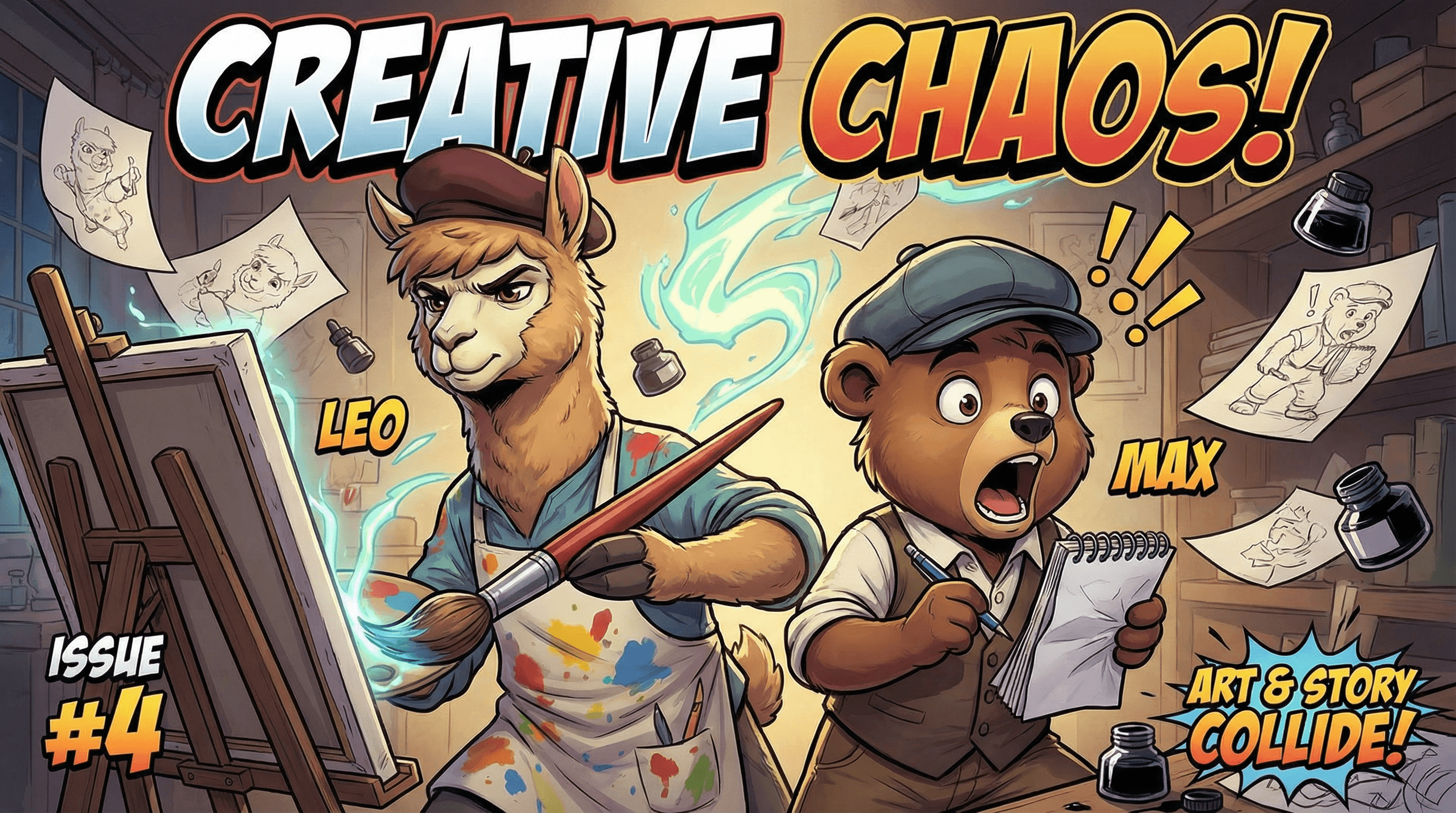 Manga IP Storyboard: Leo & Max Layout 86 (American Comic · Full Color)