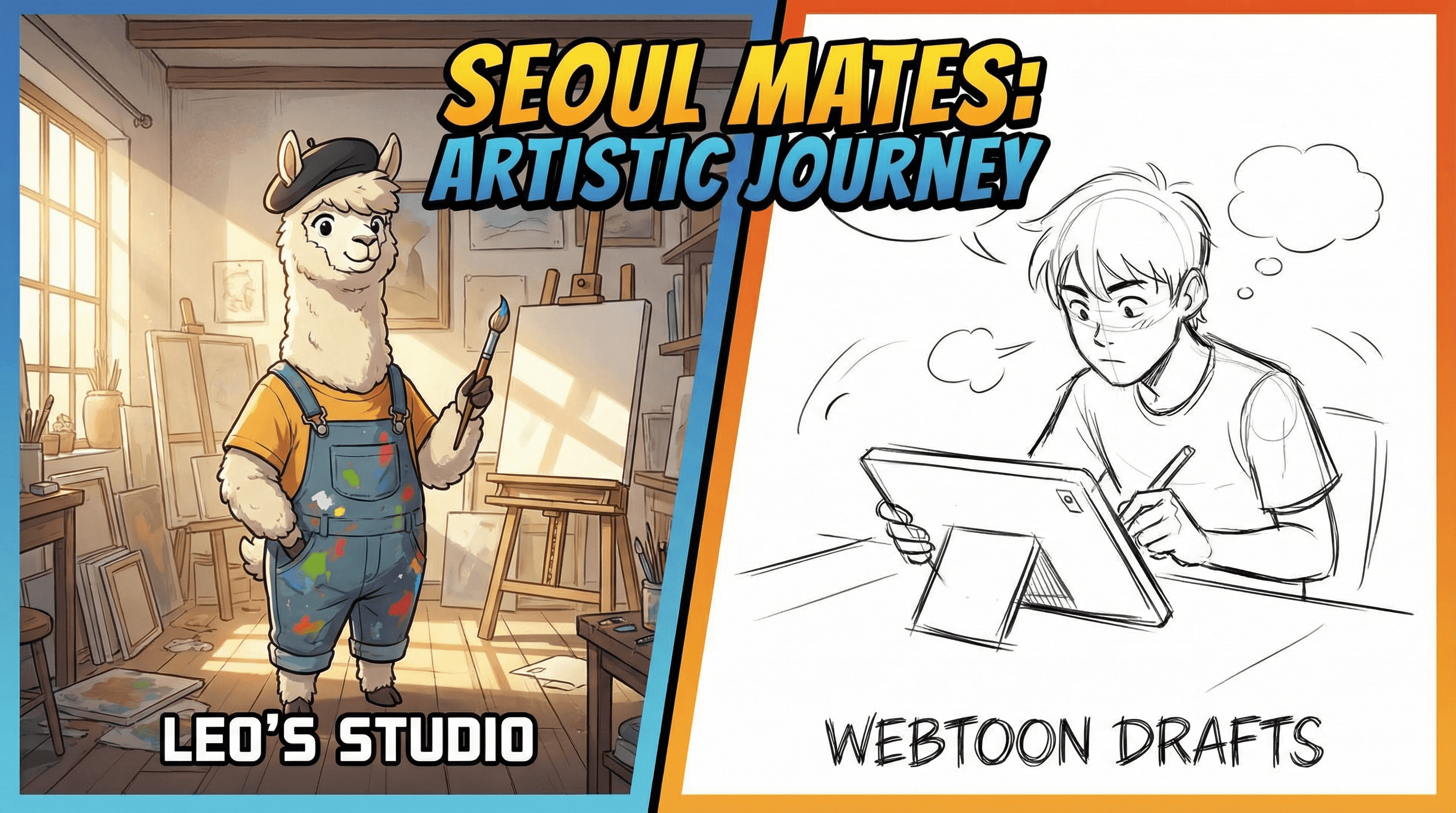 Manga IP Storyboard: Leo & Max Layout 92 (Korean Webtoon · Full Color)