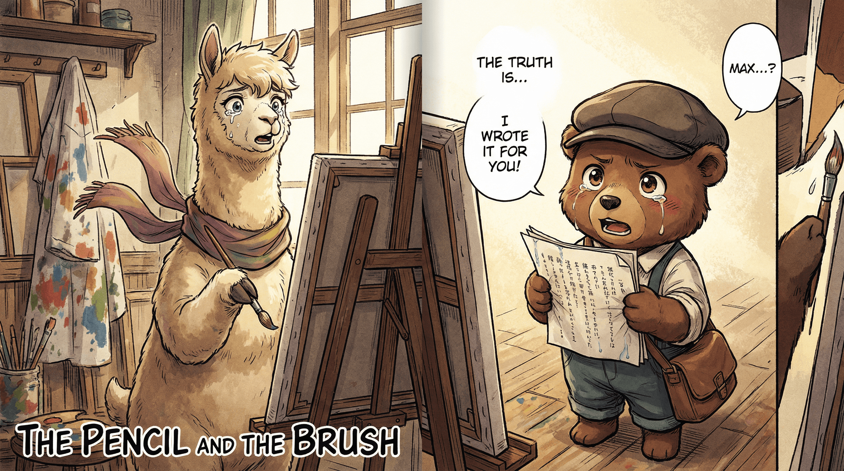 Manga IP Storyboard: Leo & Max Layout 96 (Japanese Manga · Full Color)