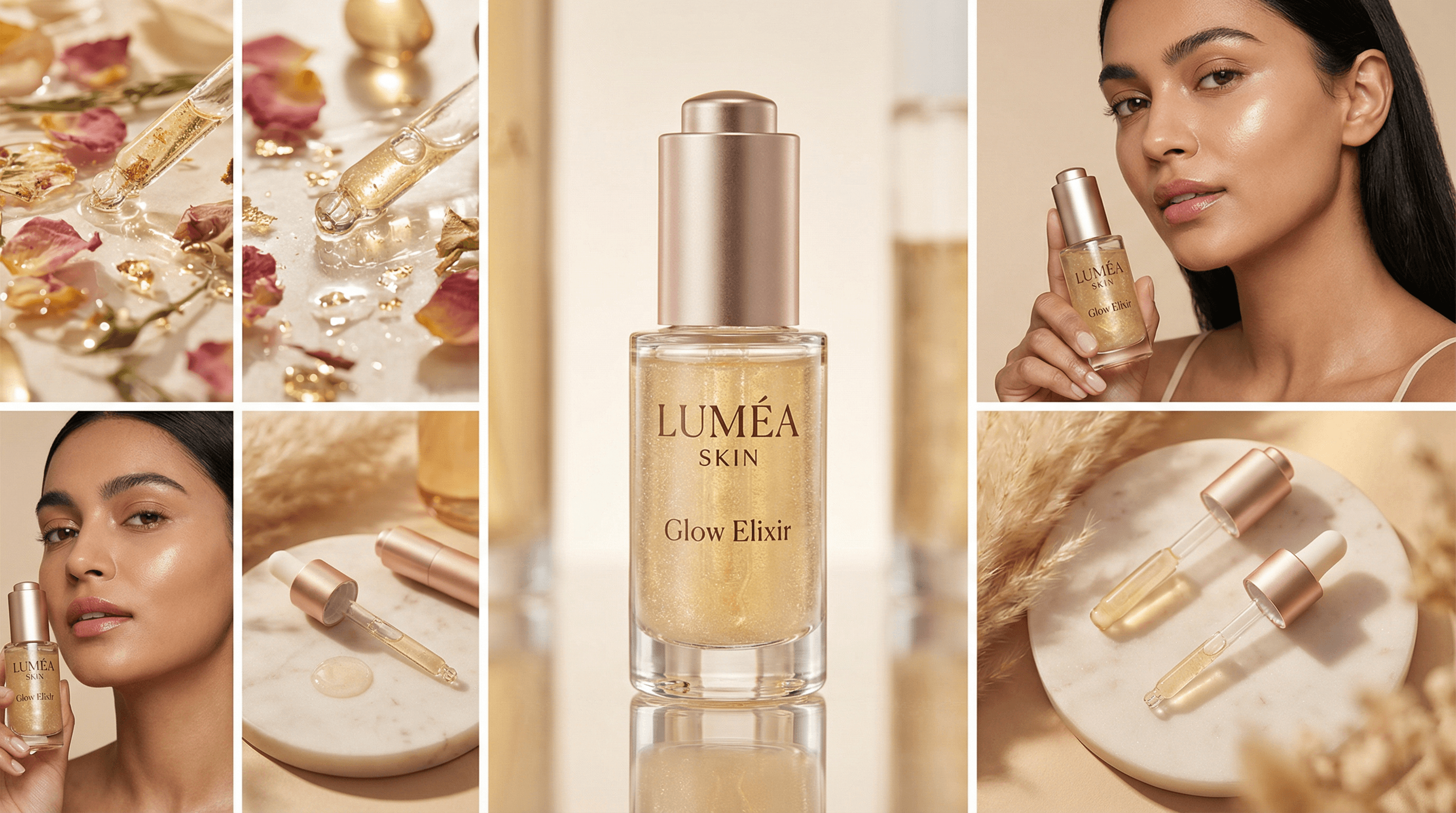 Luxury Skincare Commercial Photography: Glow Elixir