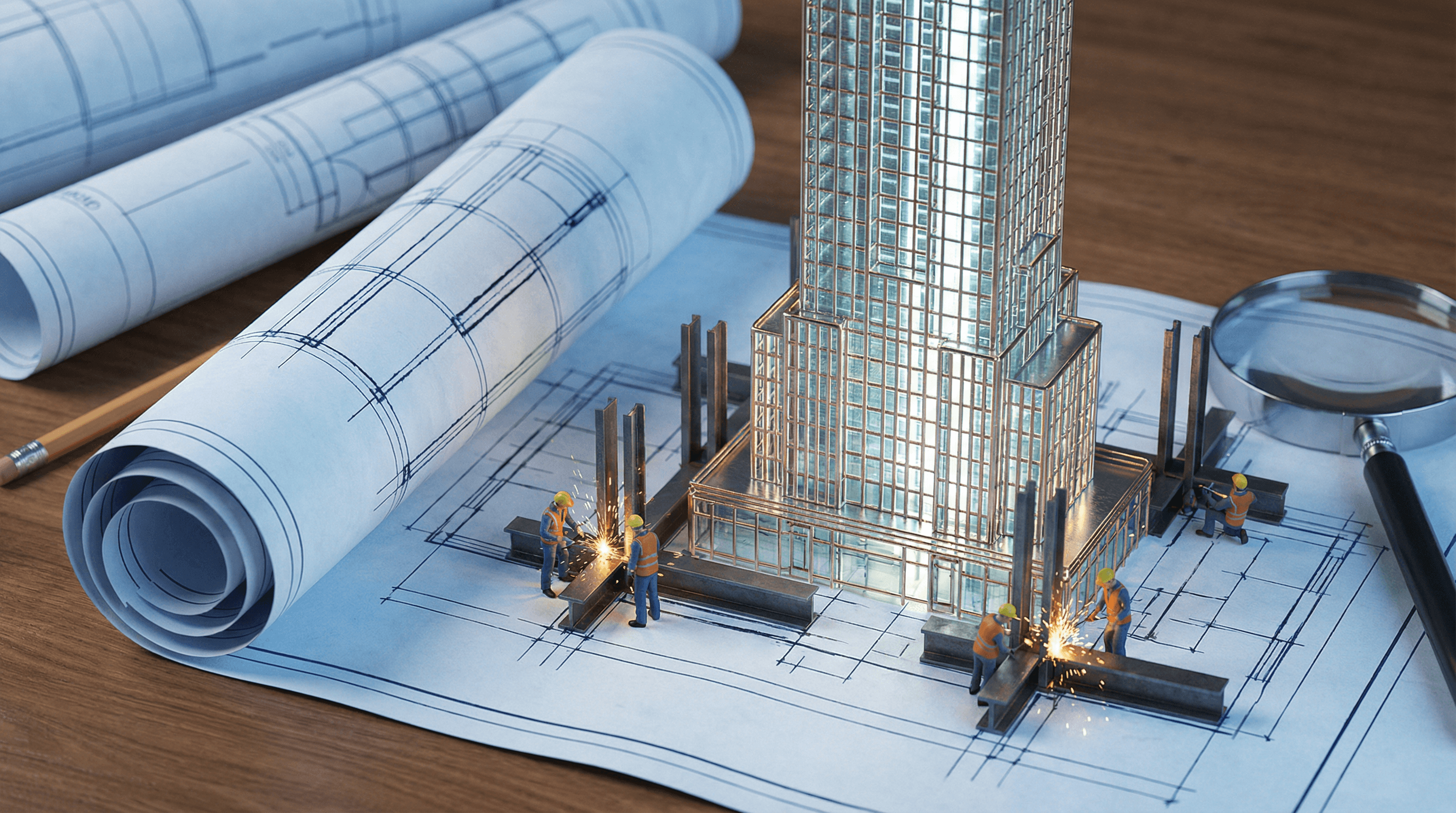 3D Miniature Architectural Blueprint Prompt