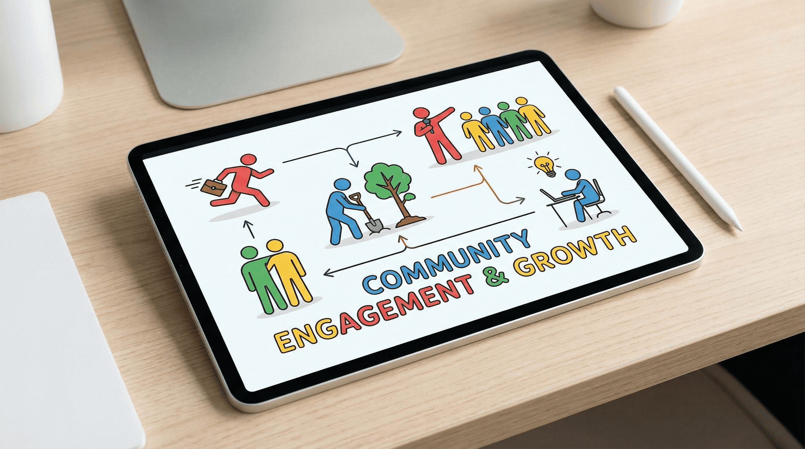 Simple Stick Figure Coloring Book Clipart