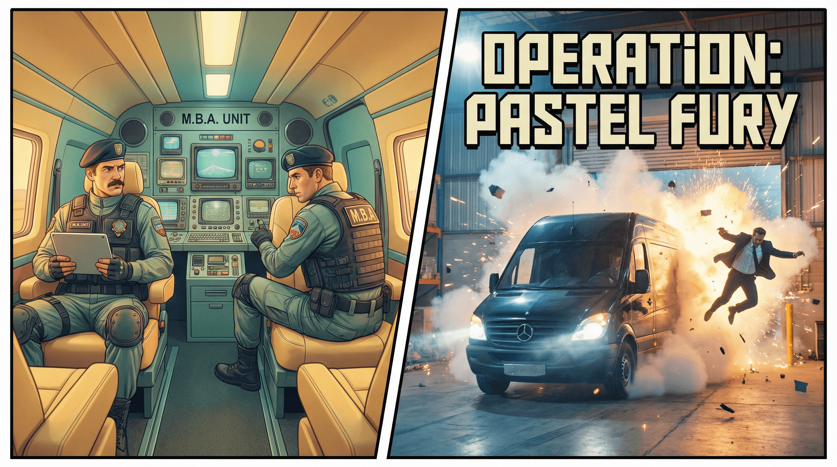 Spy Thriller Comedy Storyboard Prompt