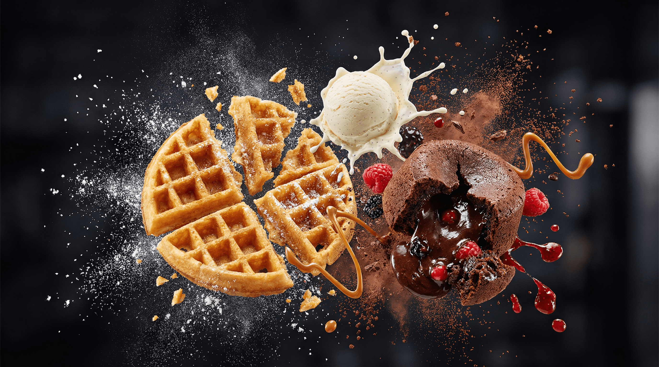Hyper-Realistic Dessert Commercial Photography (JSON Format)